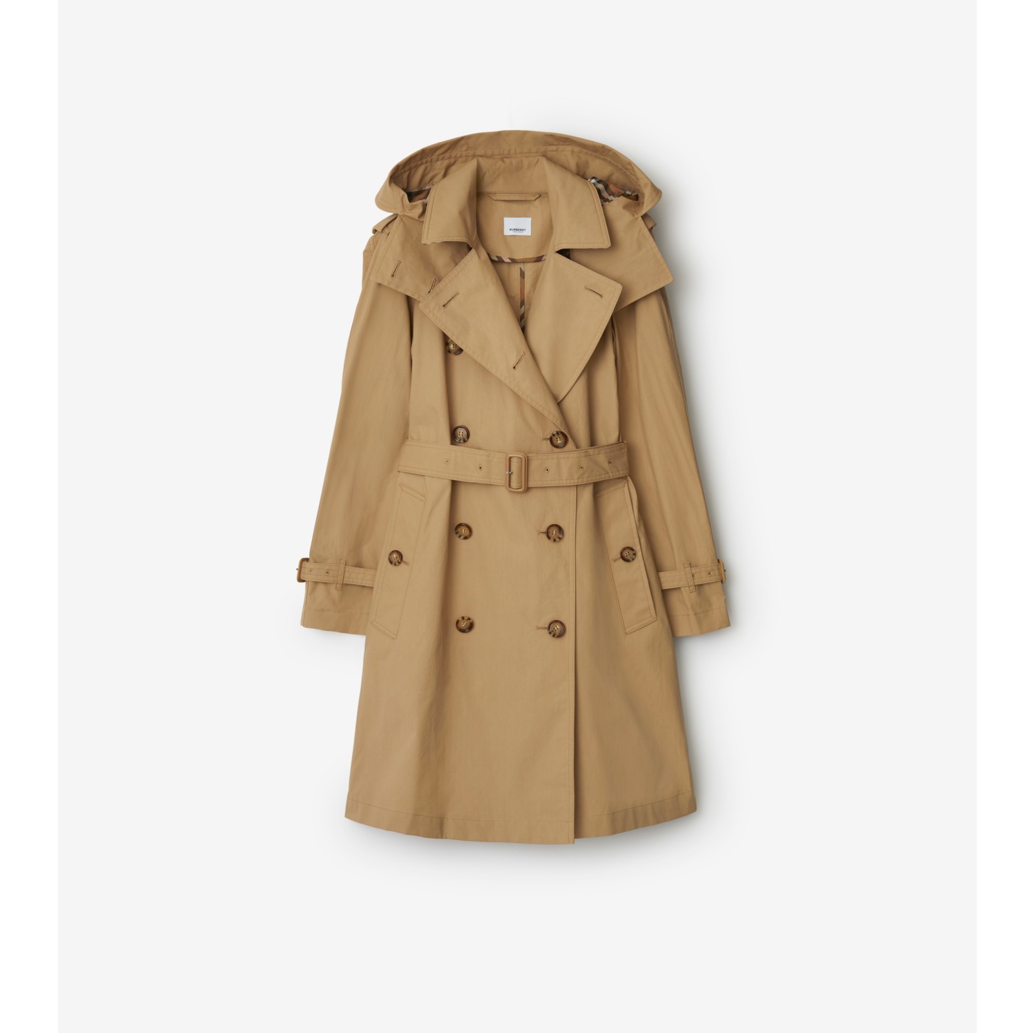 Mid-length Cotton Trench Coat in Archive beige - Women | Burberry