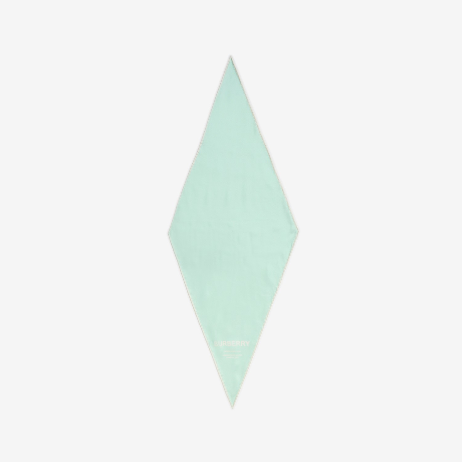 Lenço de seda em forma de diamante com estampa Horseferry (Menta Suave) | Burberry® oficial
