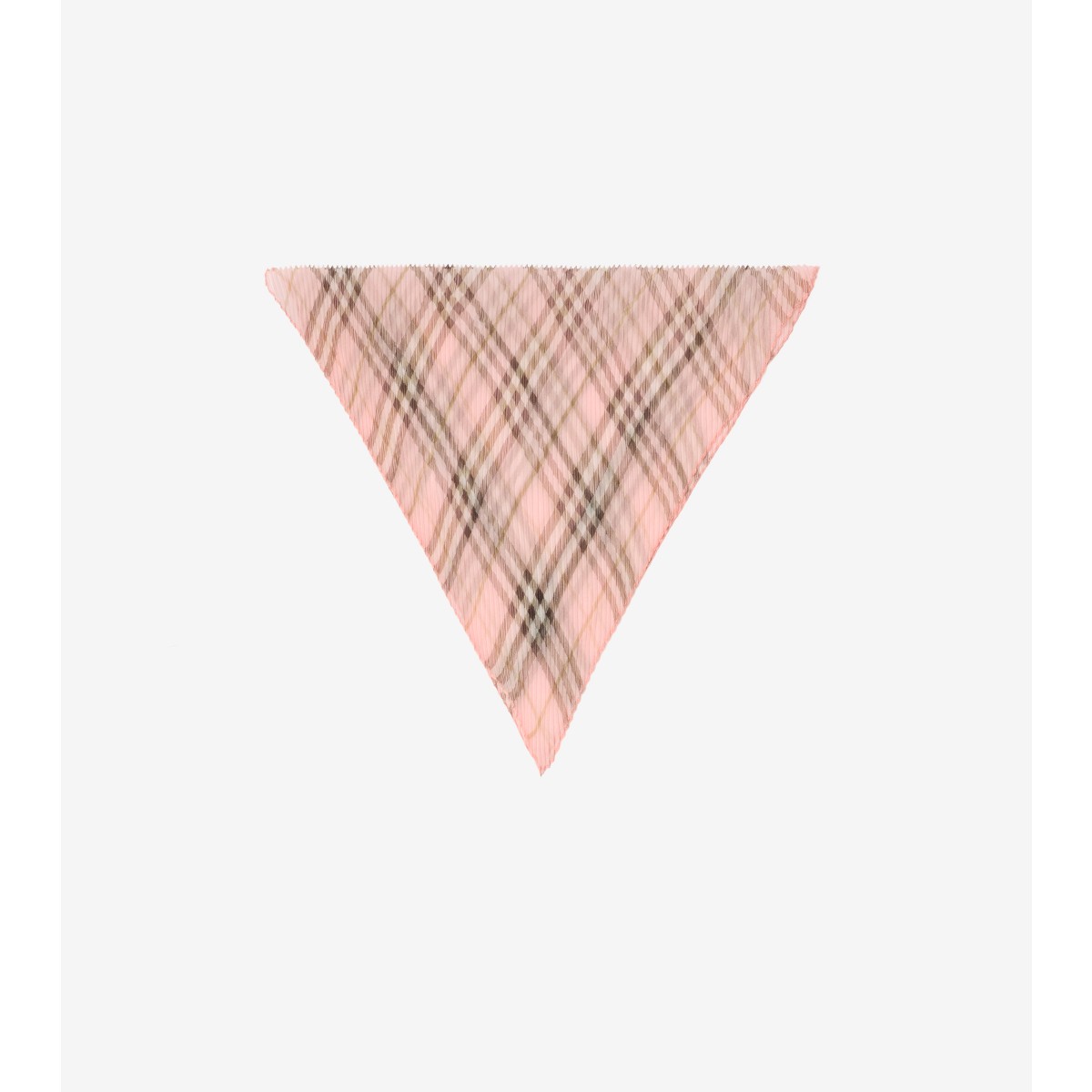  Check Silk Chiffon Scarf