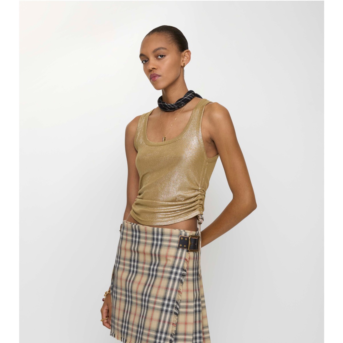  Check Festival Tank Top