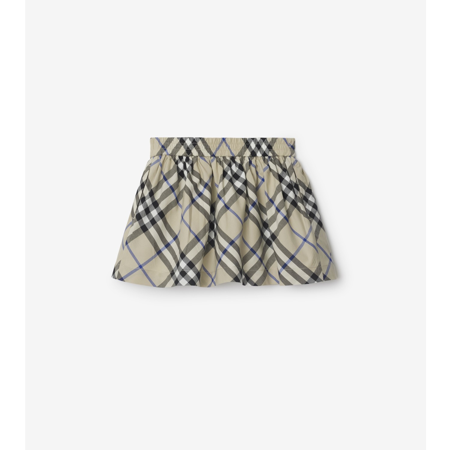 Check Cotton Skirt