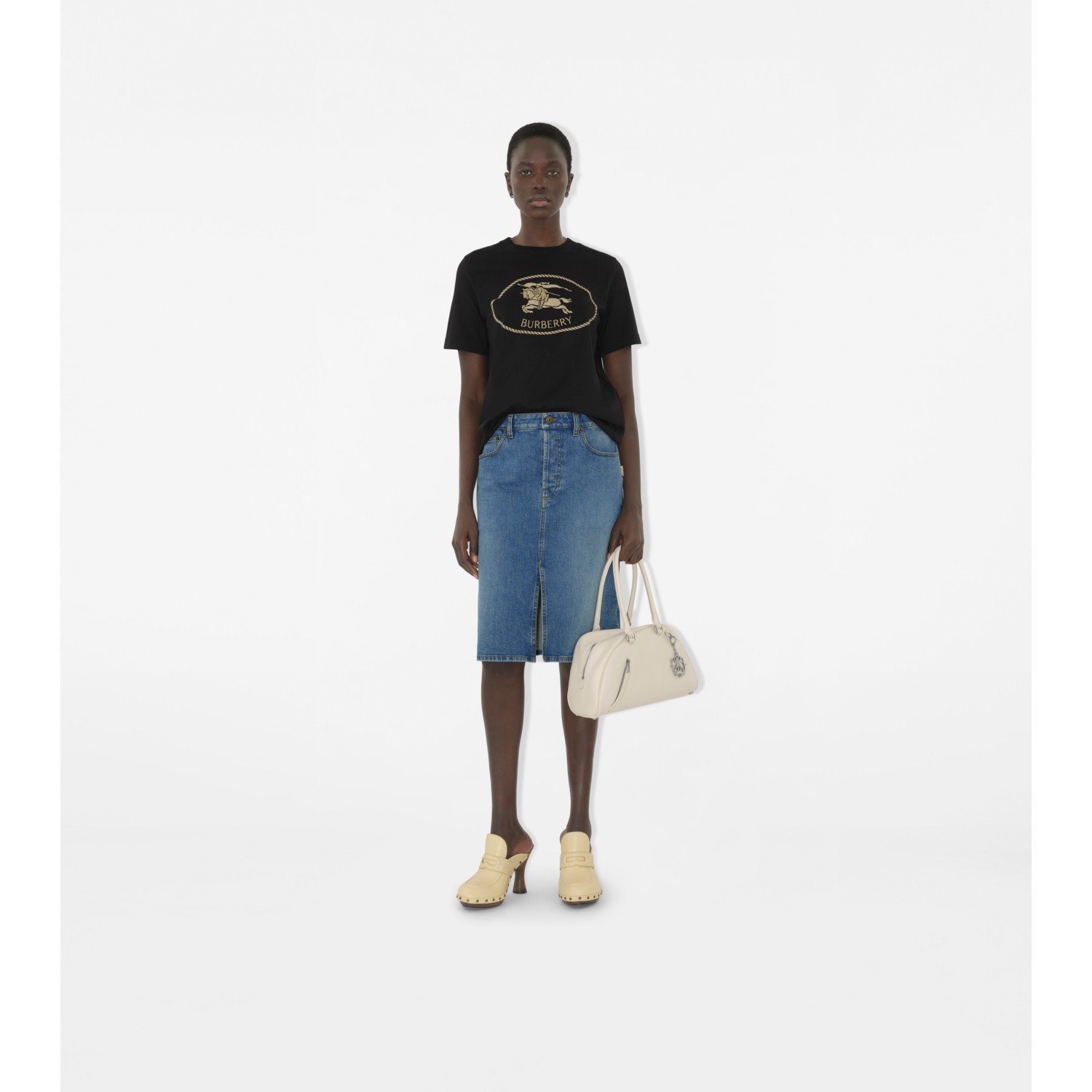 Knight Stamp Cotton T-shirt - thumbnail 2