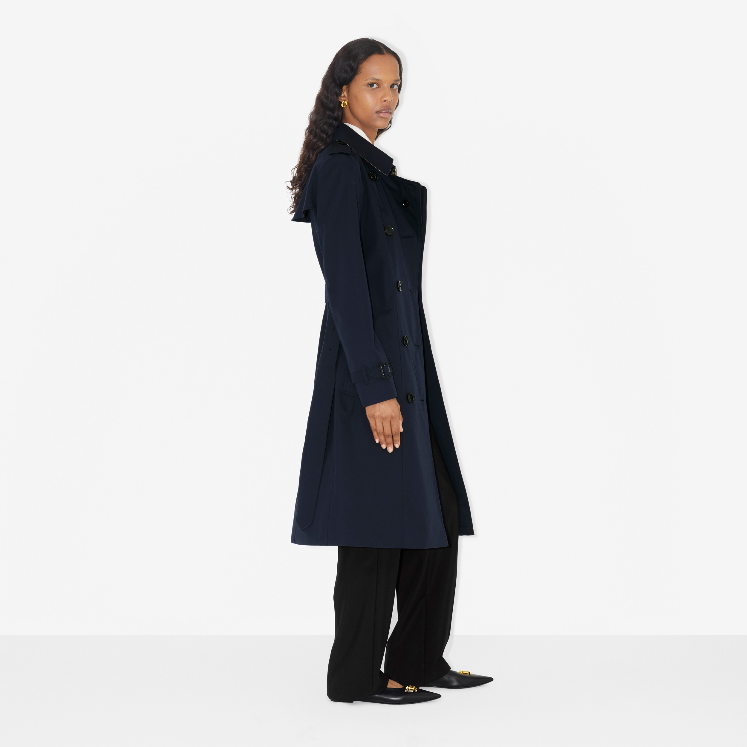 Trench coat Heritage The Chelsea lungo (Blu Carbone) - Donna | Sito ufficiale Burberry® - 3