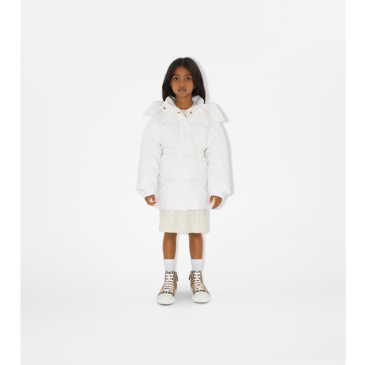 Burberry coat on sale kids white