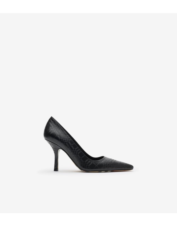 Escarpins hauts Dame en cuir Check