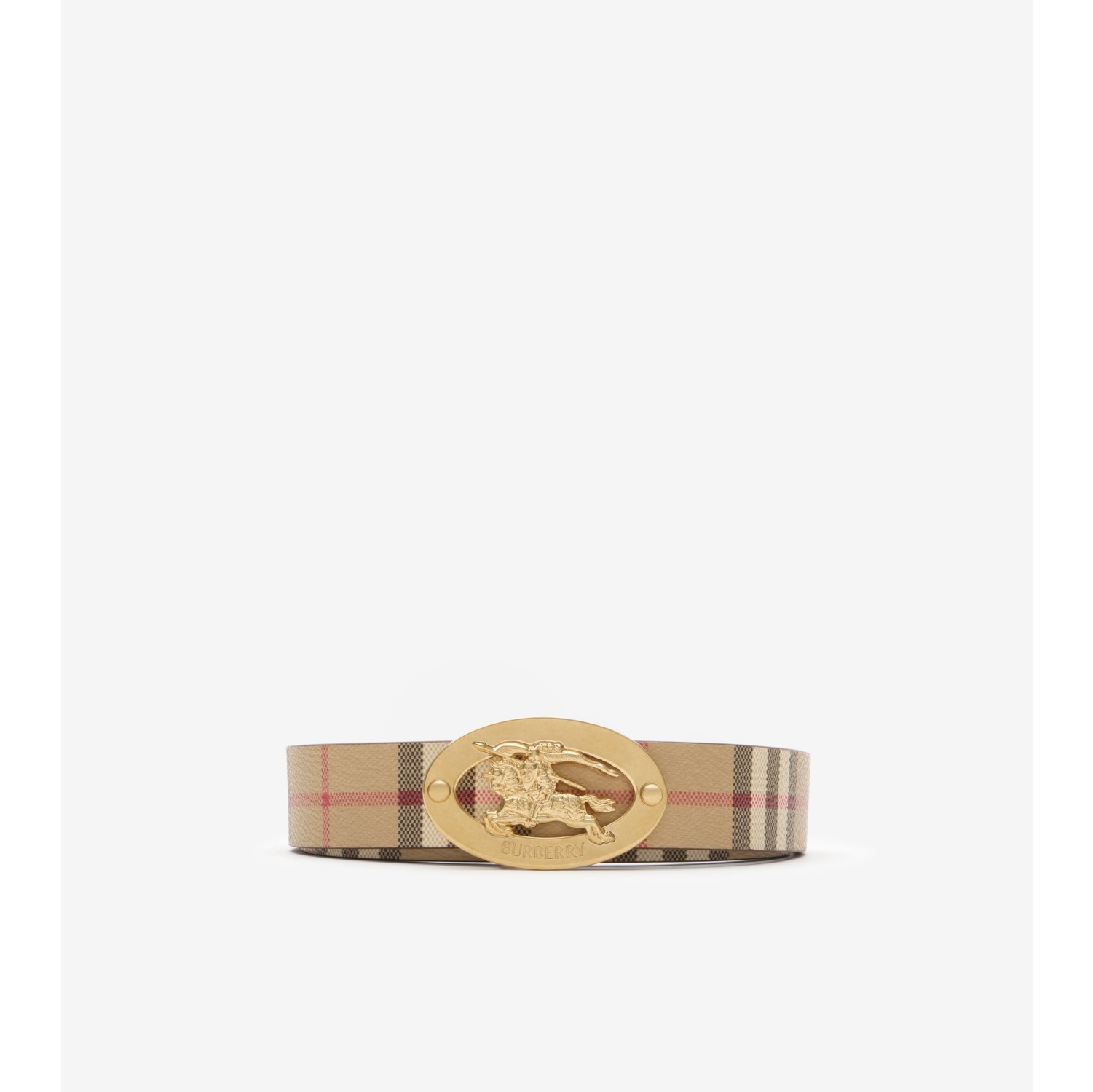 Reversible Check Knight Stamp Belt