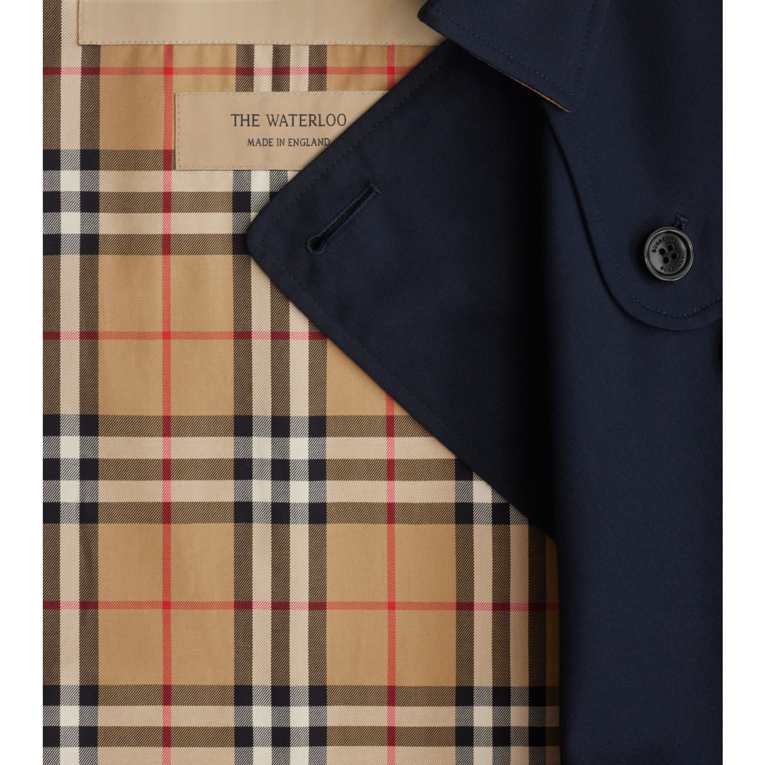 ロング ウォータールー ヘリテージ トレンチコート (コールブルー