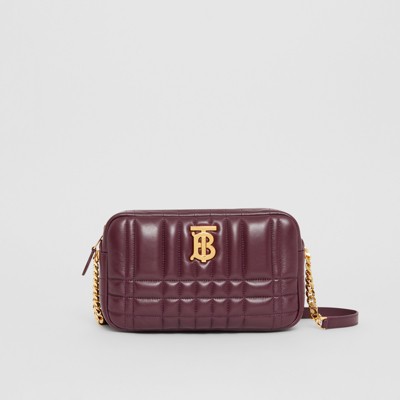 burberry bag maroon