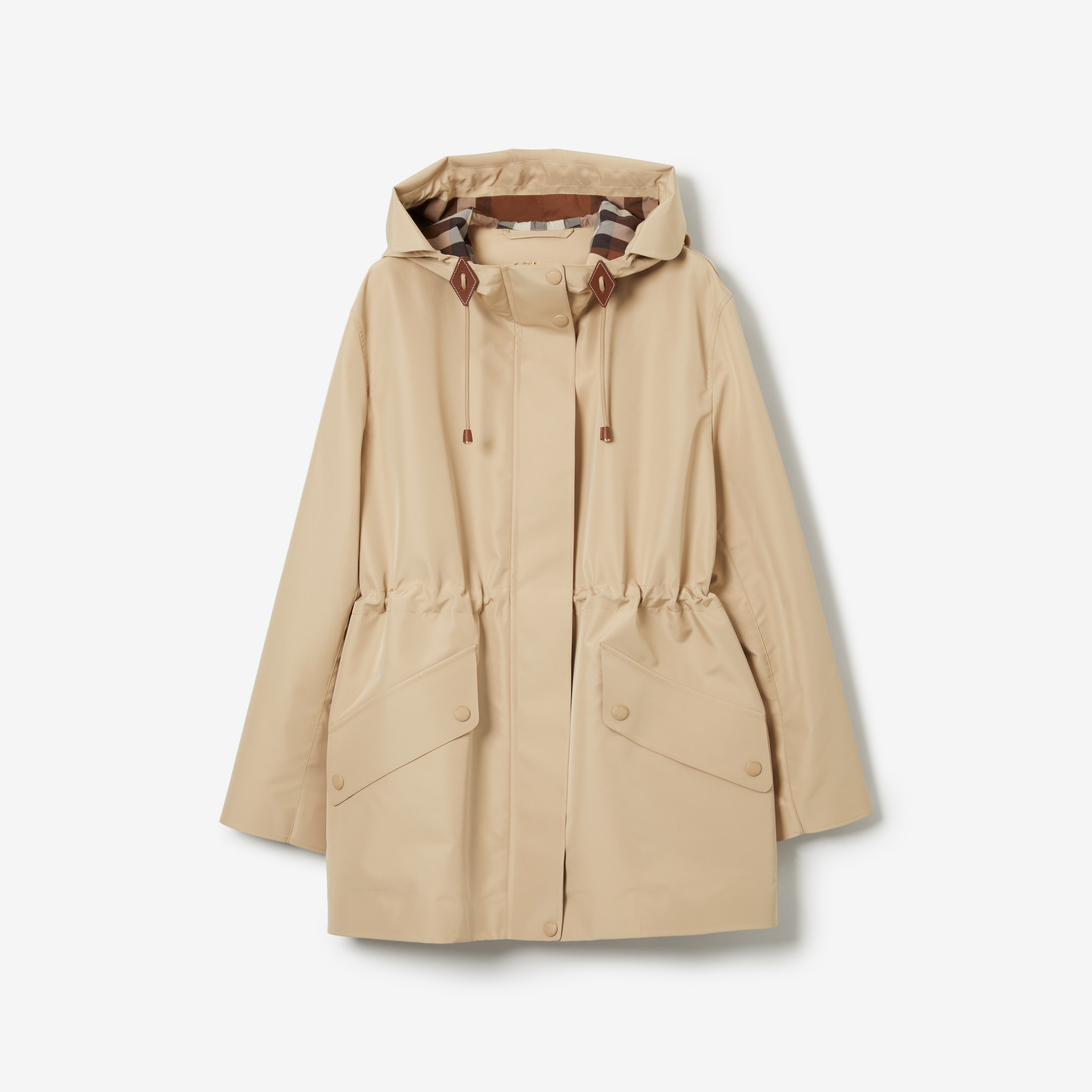 gekruld Tegenhanger het beleid Lightweight Hooded Jacket in Soft Fawn - Women | Burberry® Official