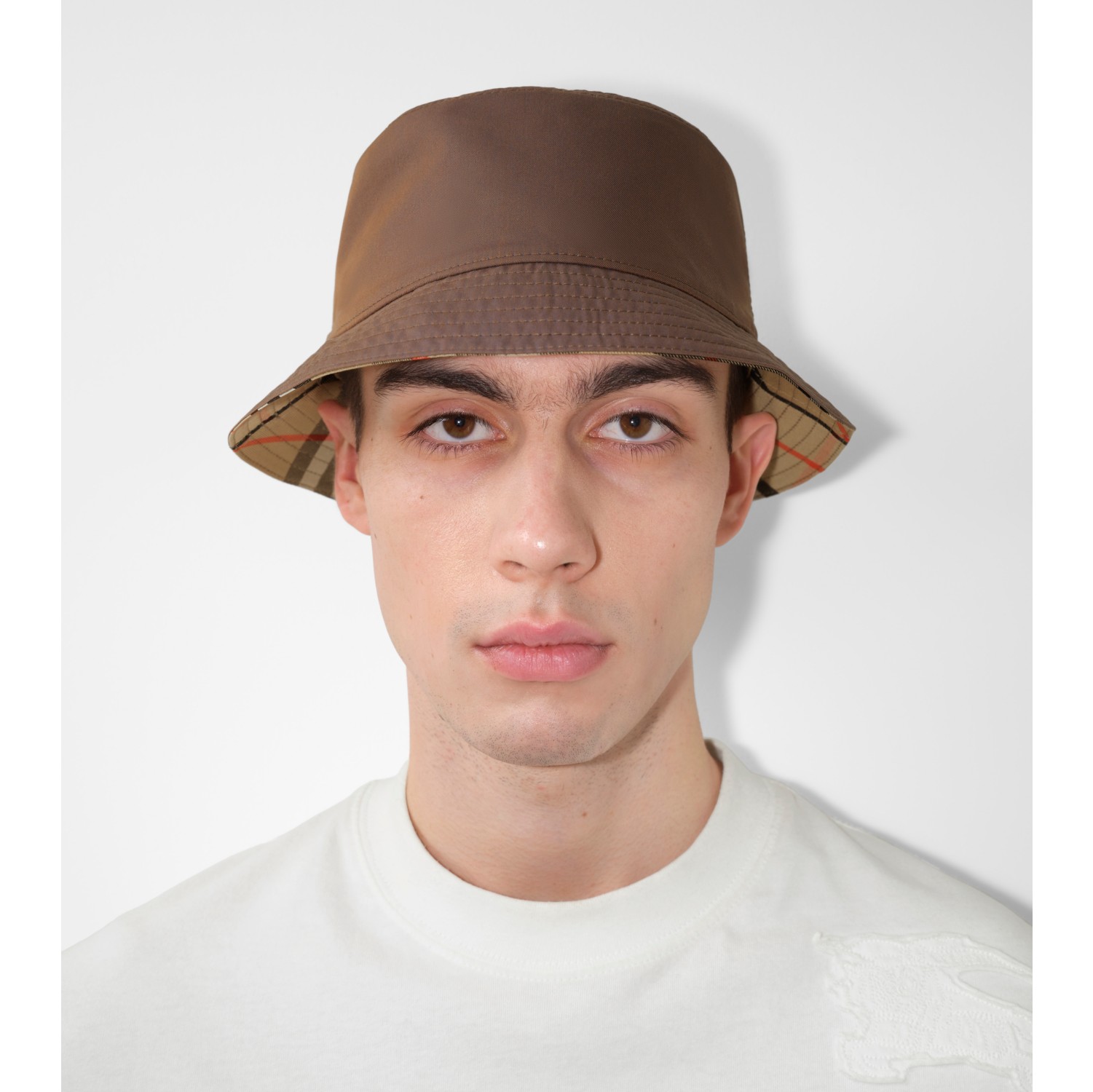 Cappello da pescatore reversibile in cotone