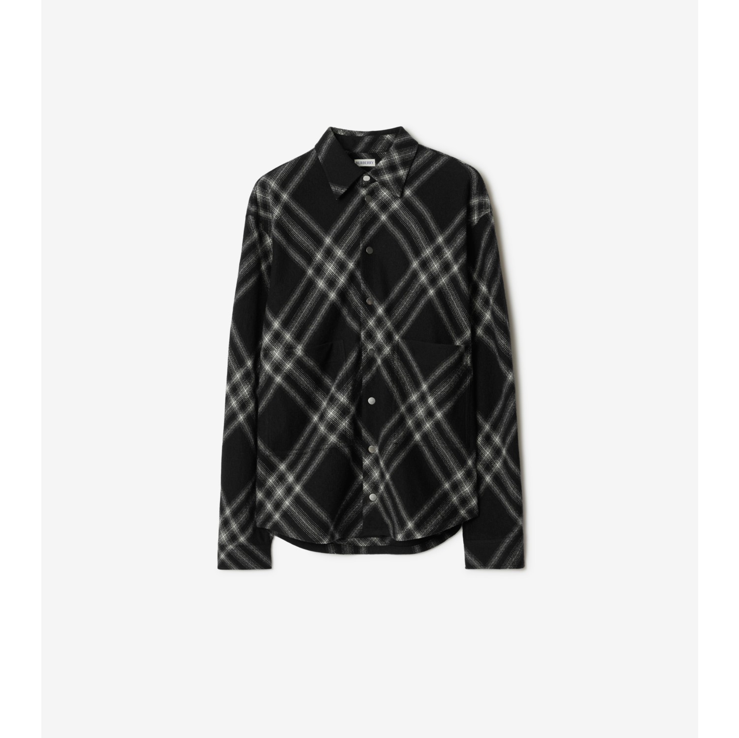 burberry black check shirt