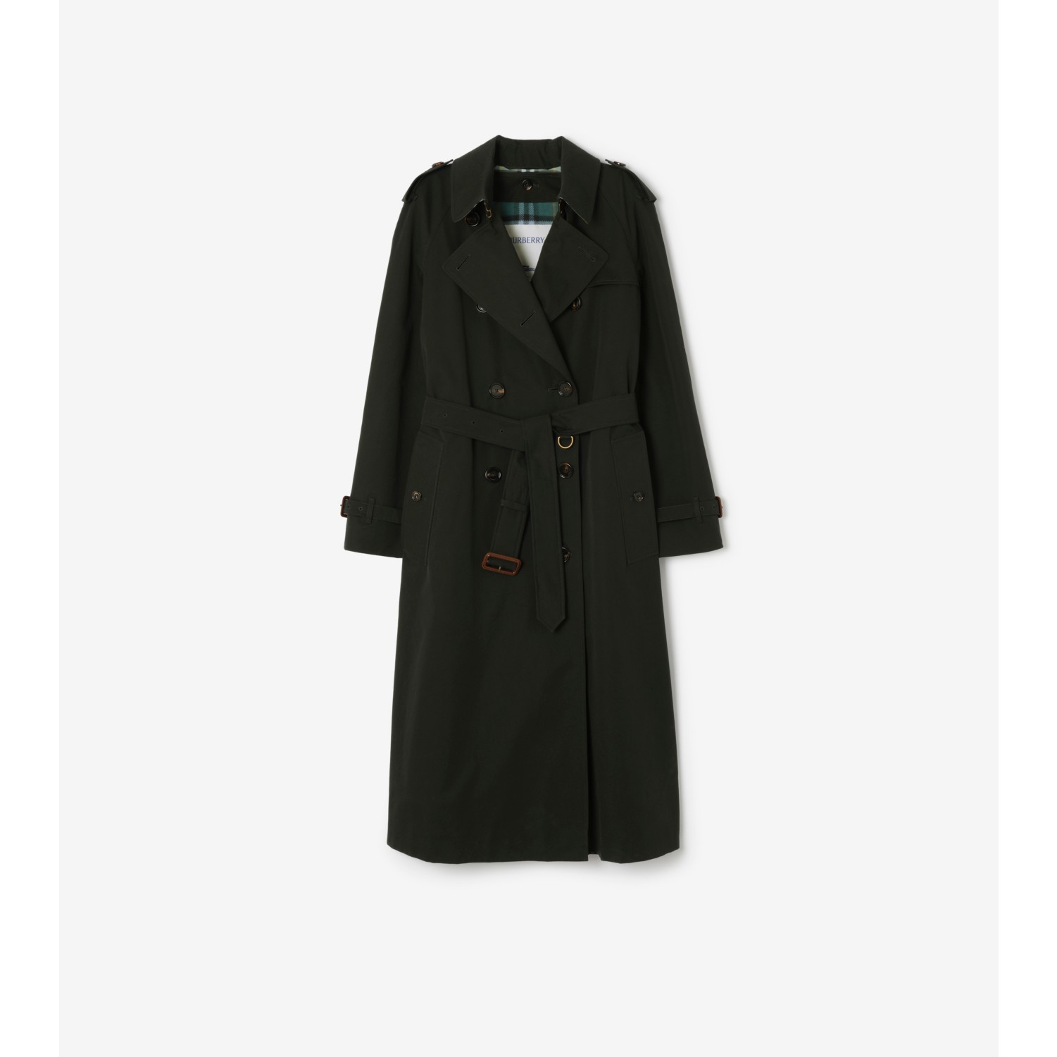 Long Gabardine Waterloo Trench Coat with Warmer