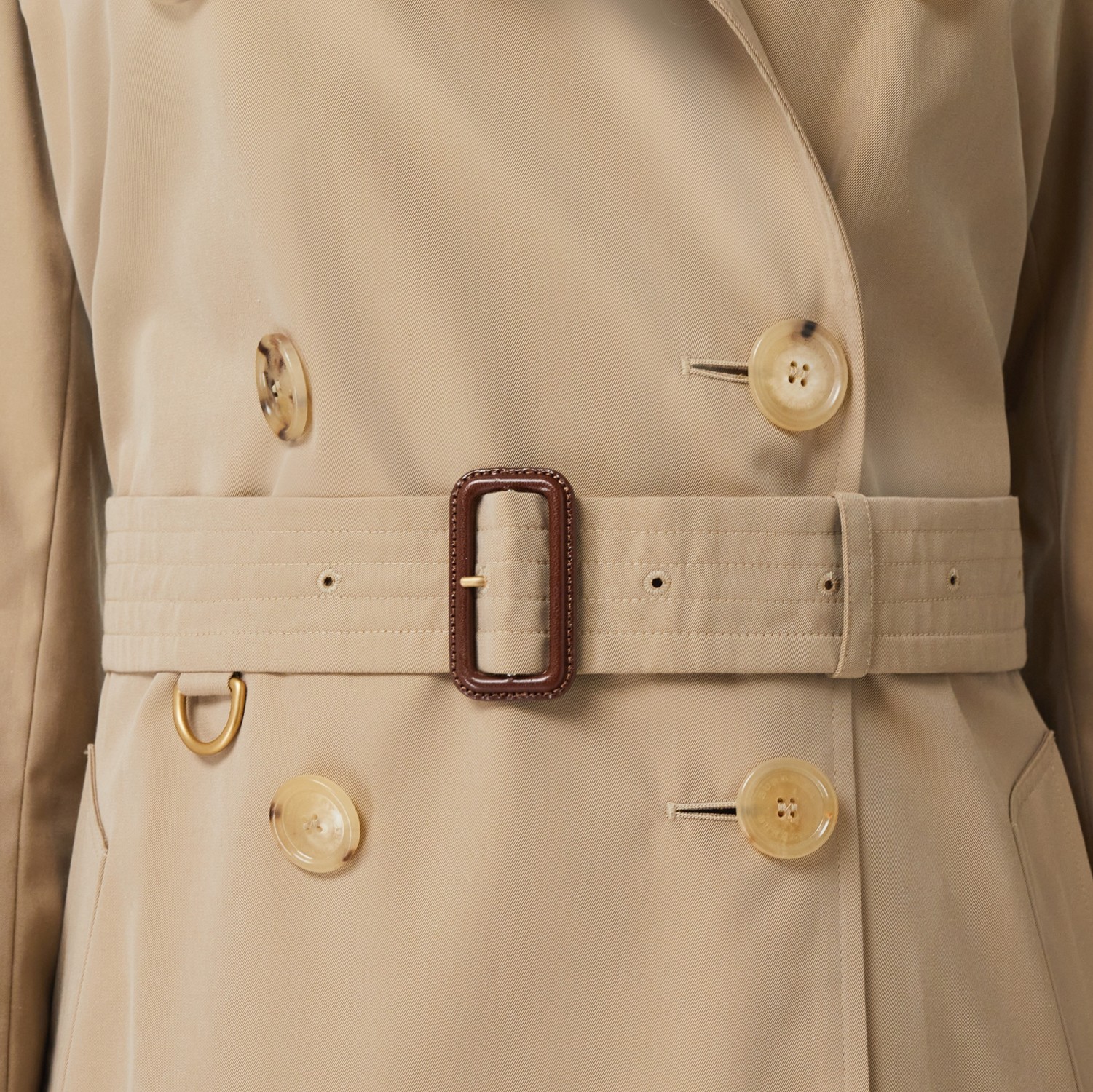 Mittellanger Heritage-Trenchcoat in Kensington-Passform (Honiggelb) - Damen | Burberry®