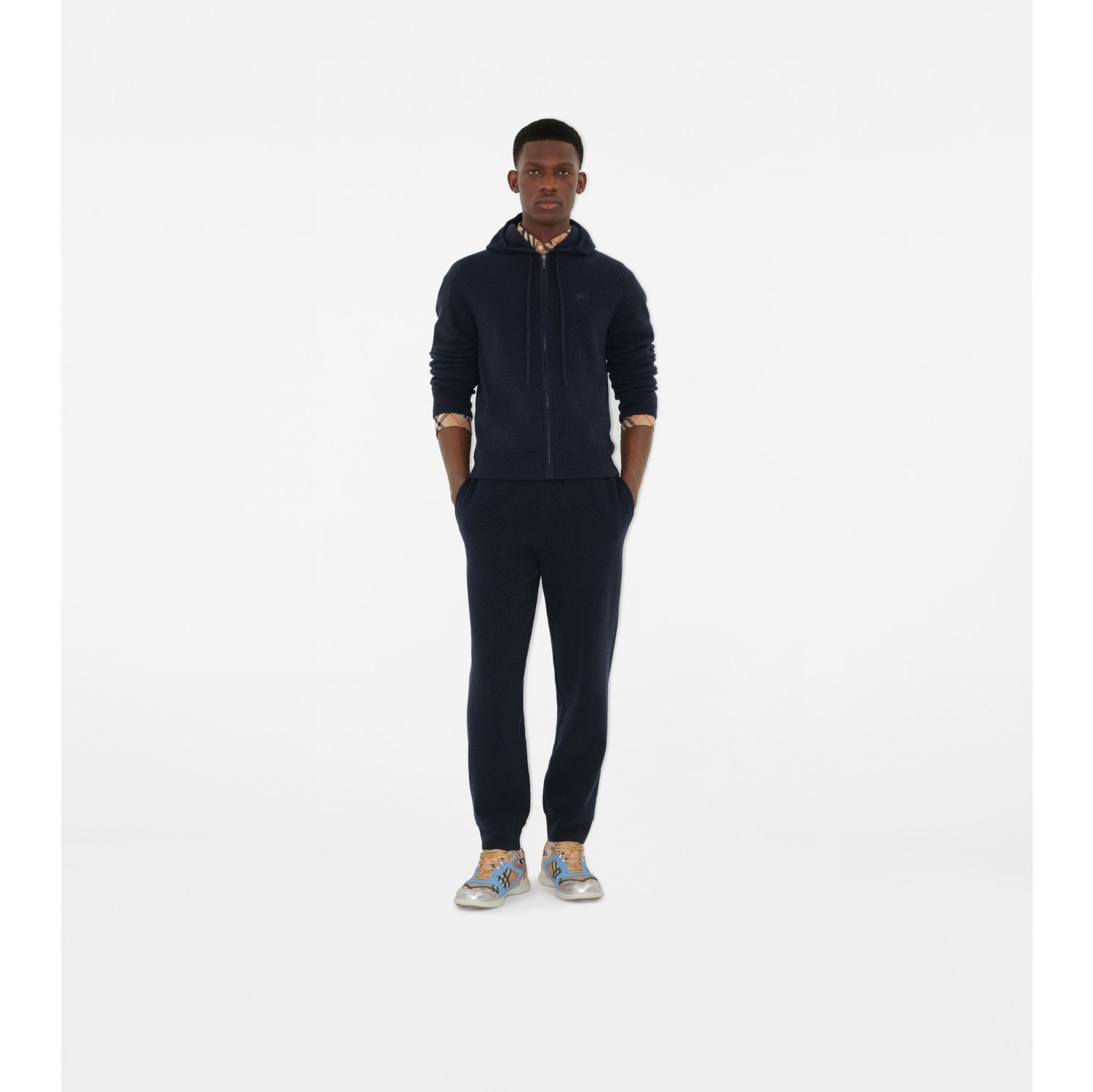 Cashmere Blend Zip Hoodie