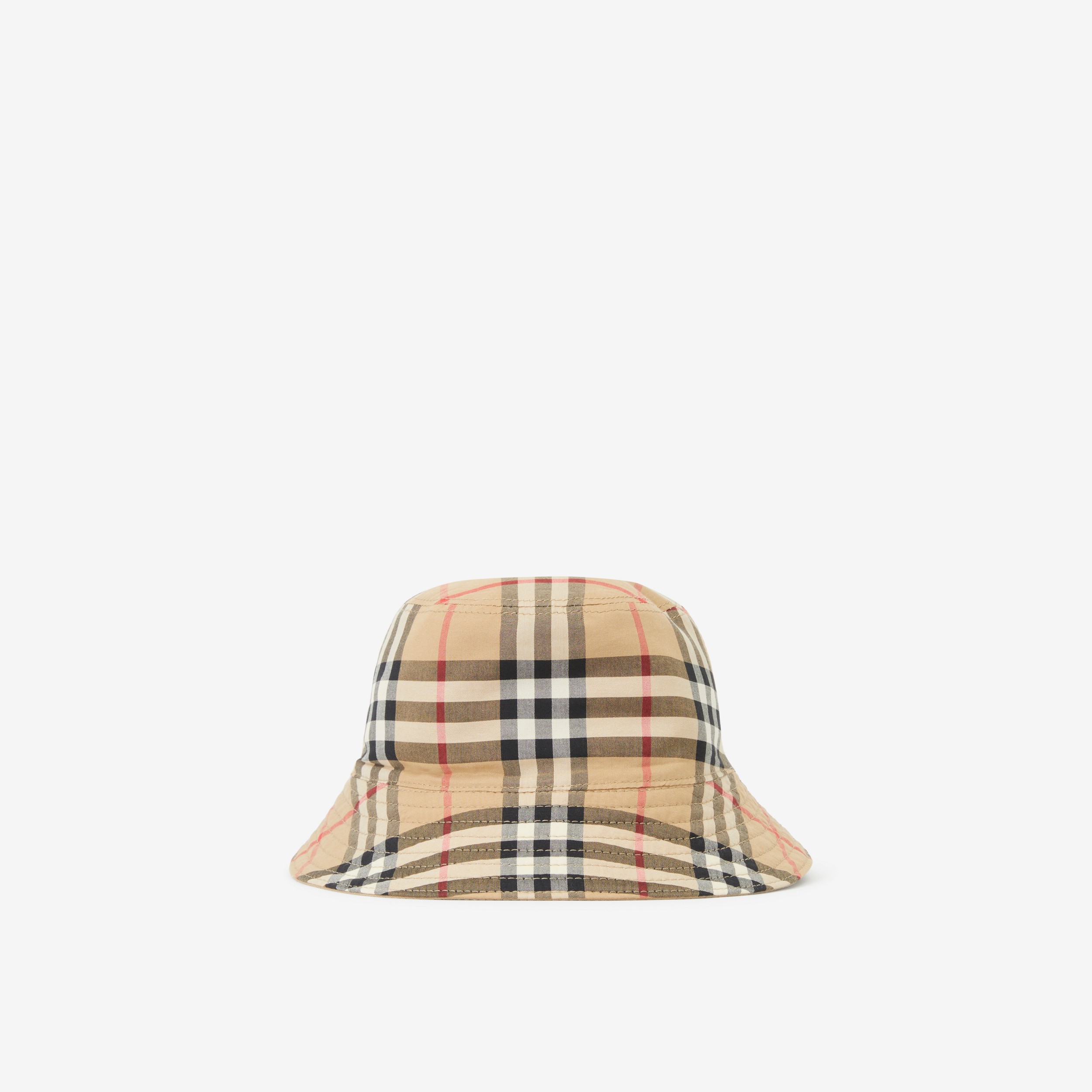 Gabardine Reversible Bucket Hat in Honey - Children | Burberry® Official - 2