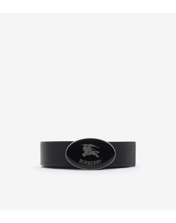 Reversible Leather Oval Knight Stamp Belt​