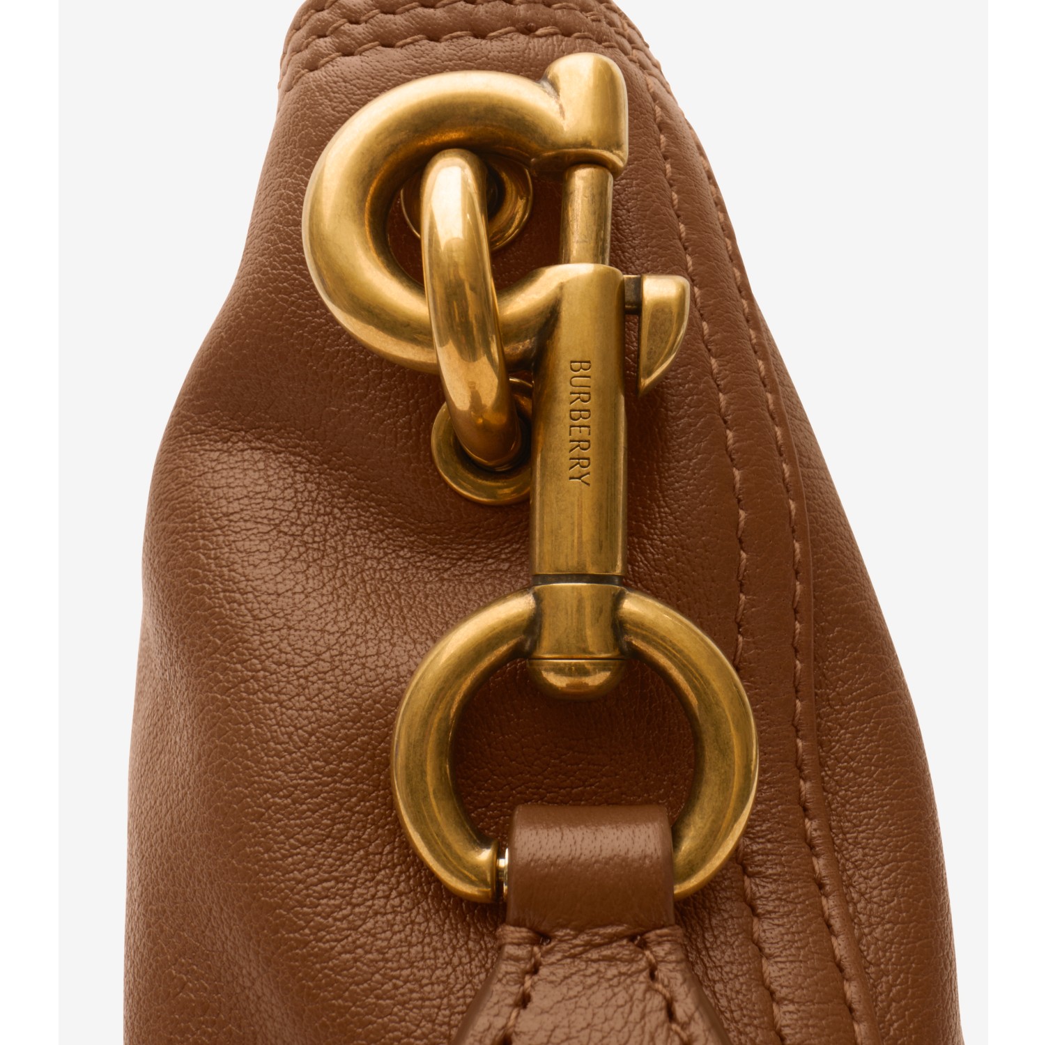 Mini B Clip Bucket Bag​ in Hazel brown - Women, Leather | Burberry® Official