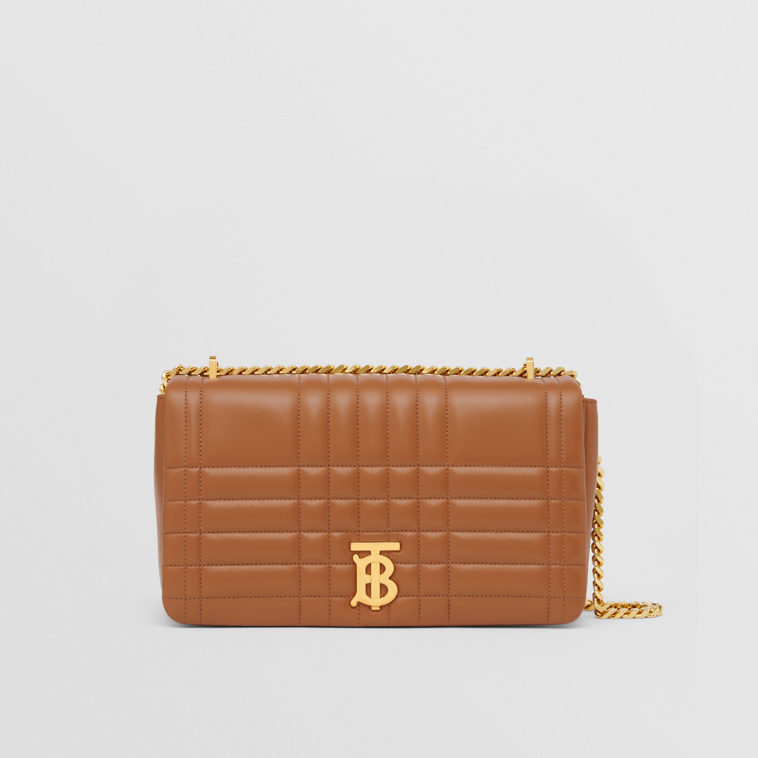 Quilted Leather Medium Lola Bag in Maple Brown - Women | Burberry® Official