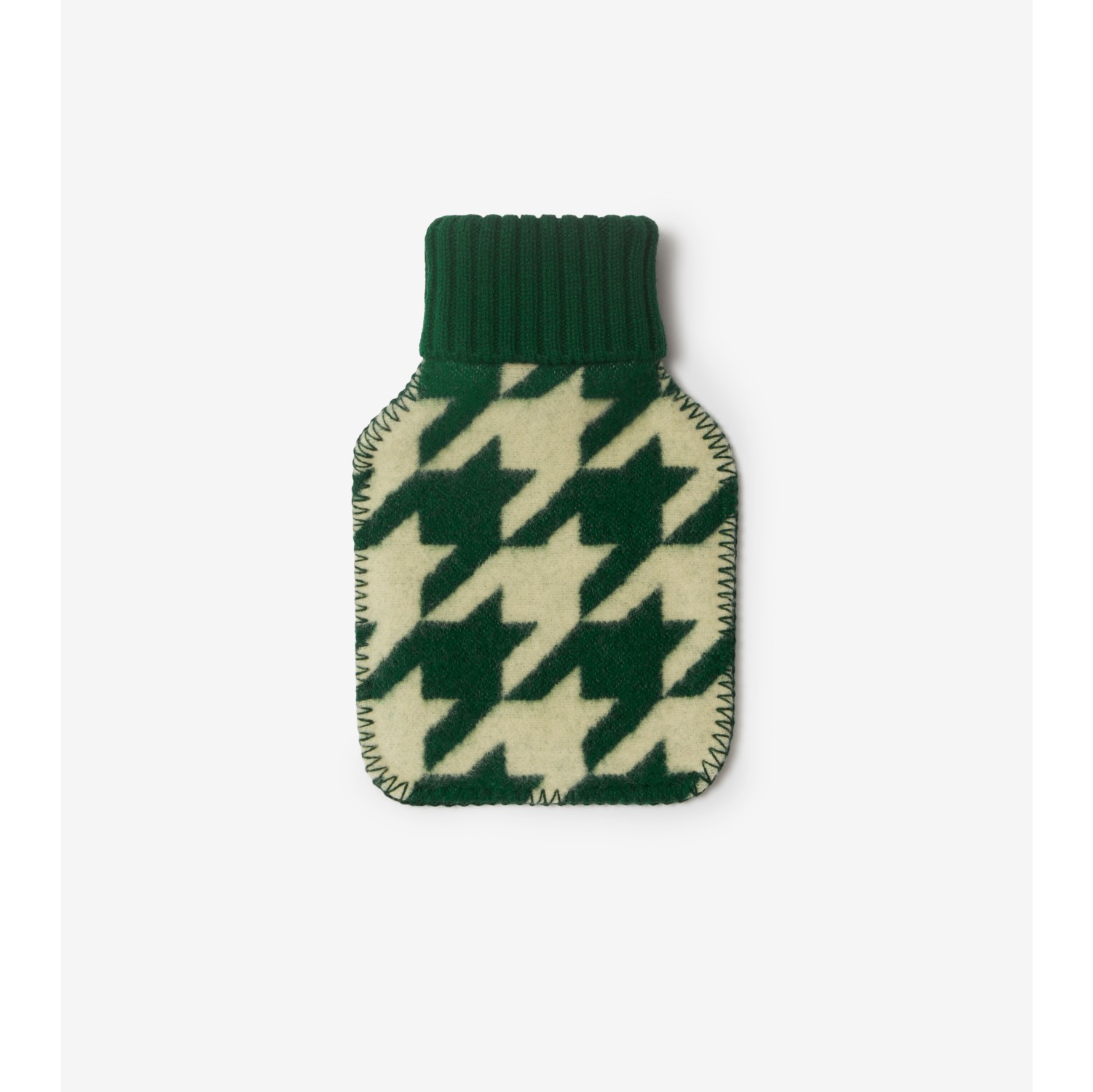 Houndstooth Wool Hot Water Bottle in Ivy Women Burberry® Official