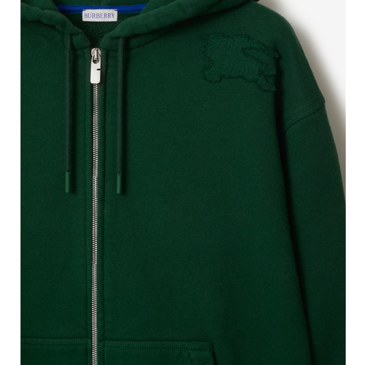 Hoodie zippé en coton