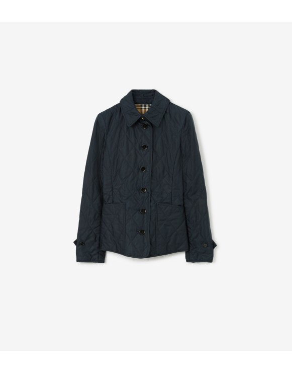 Burberry 6A ネイビーキルティングコート