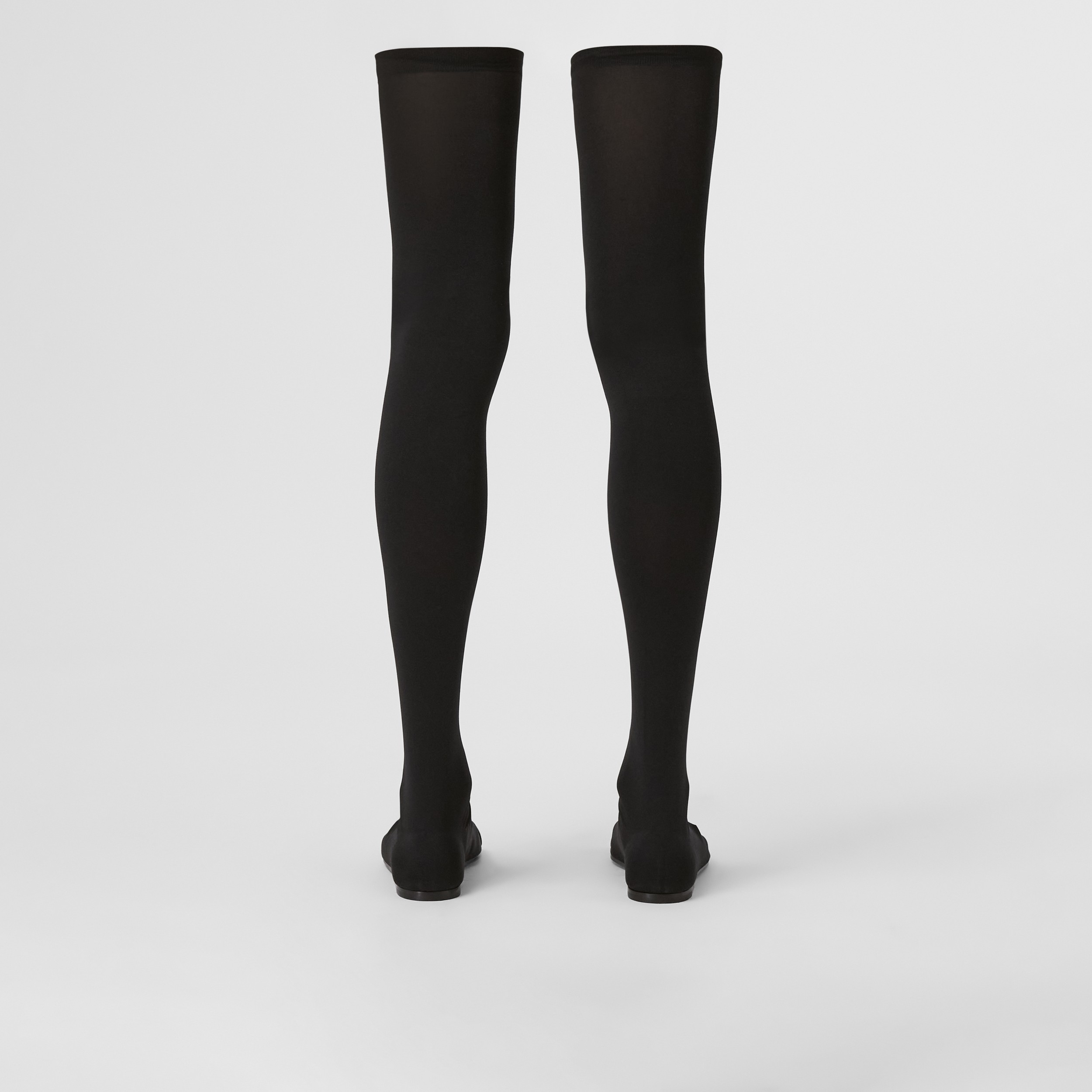 Toe-ring Detail Over-the-knee Sock Boots in Black - Women | Burberry® Official - 4