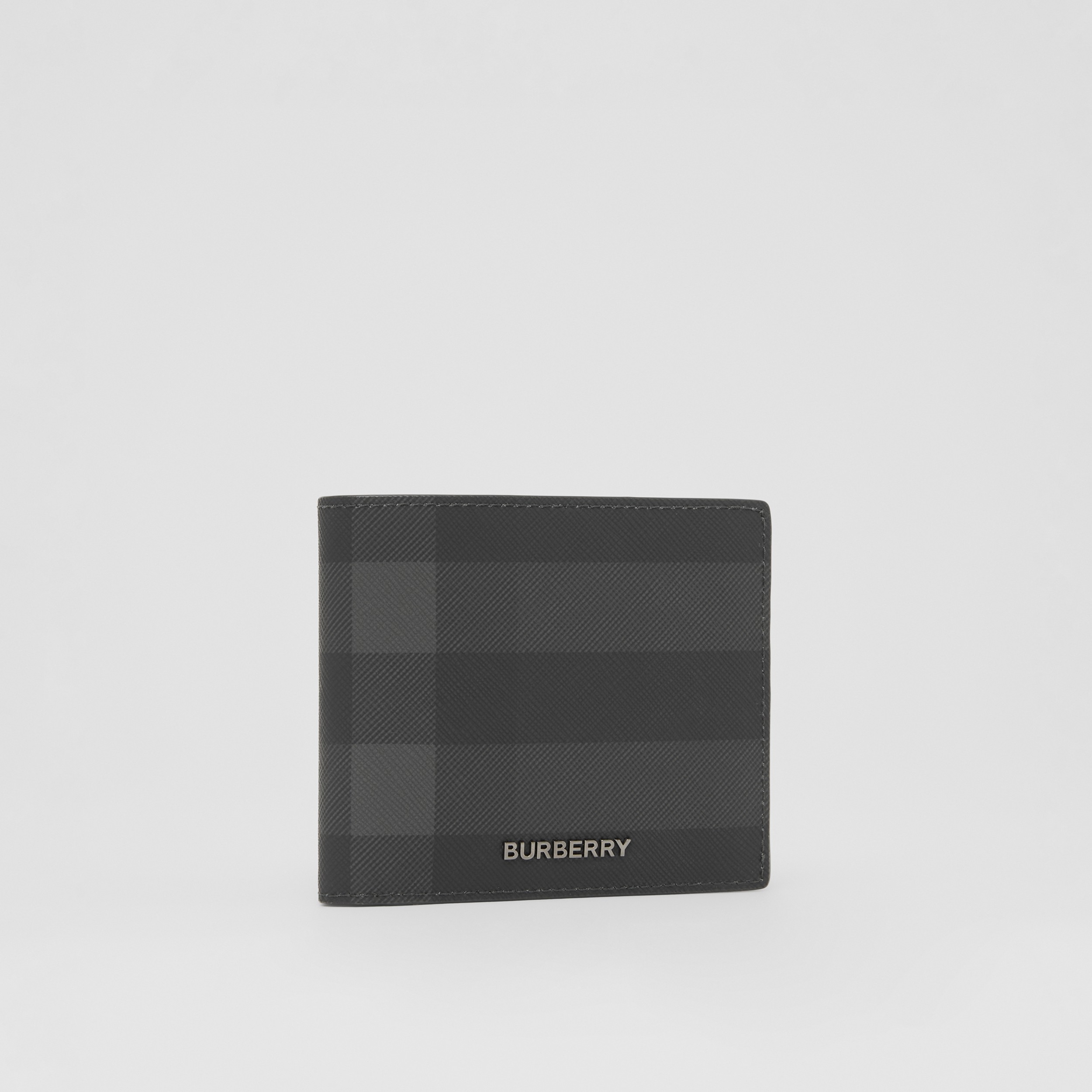 Charcoal Check Bifold Coin Wallet - Men | Burberry® Official - 4