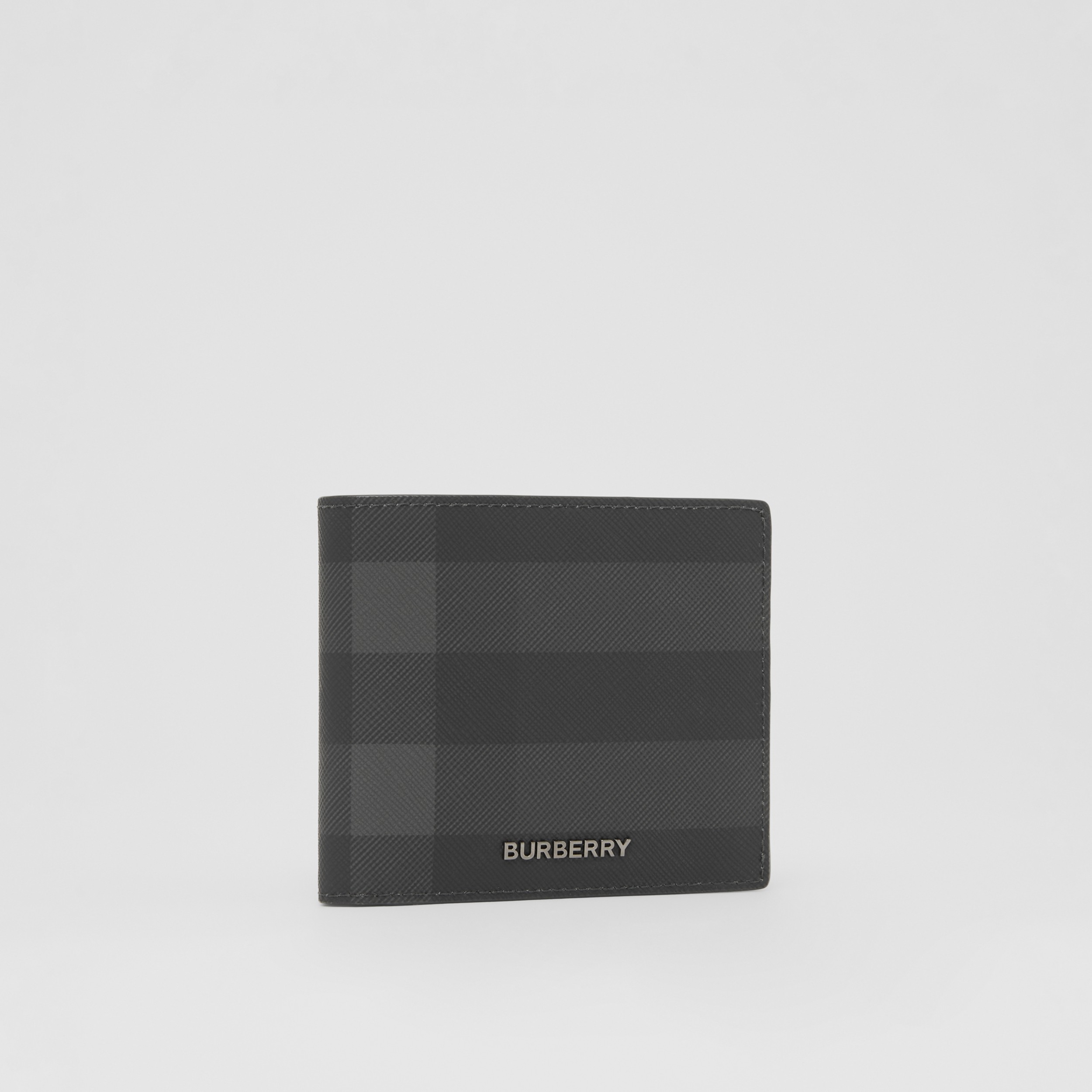 Charcoal Check Bifold Coin Wallet - Men | Burberry® Official - 4