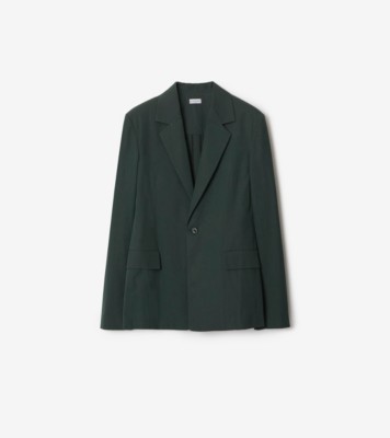 Burberry single-breasted wool jacket - Black