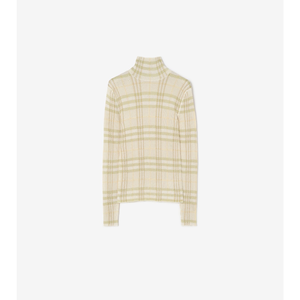  Check Viscose Turtleneck Sweater