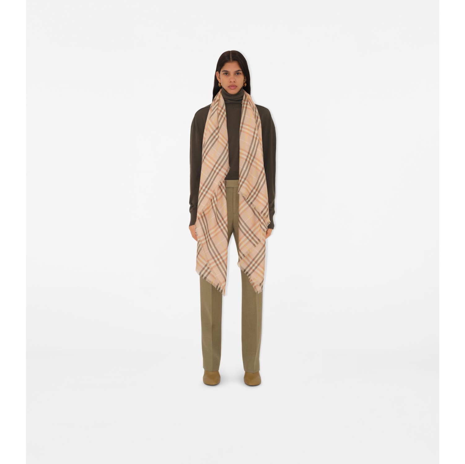 Burberry scarf silk cashmere online