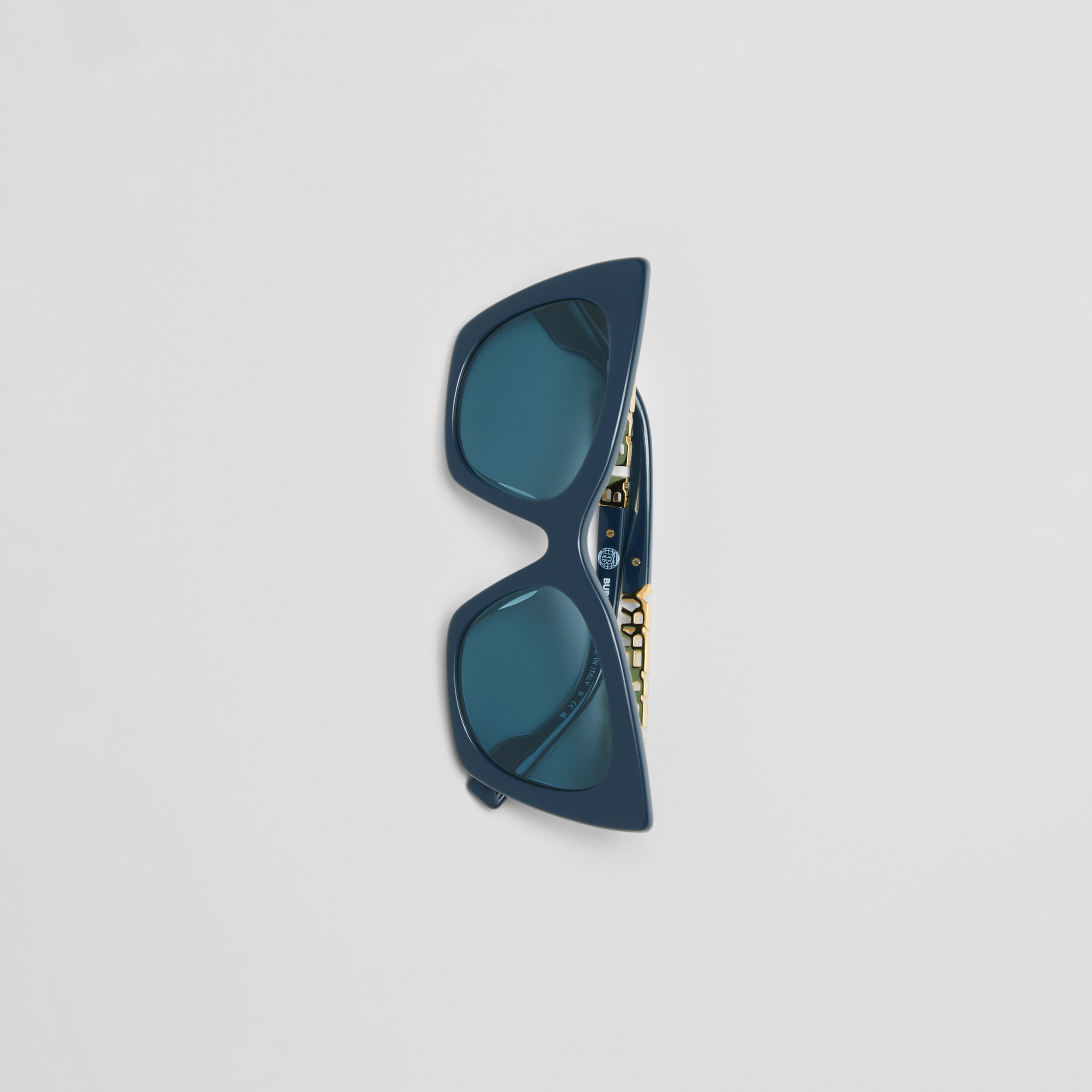 Cat-Eye-Sonnenbrille mit Logodetail (Marineblau) - Damen | Burberry® - 3