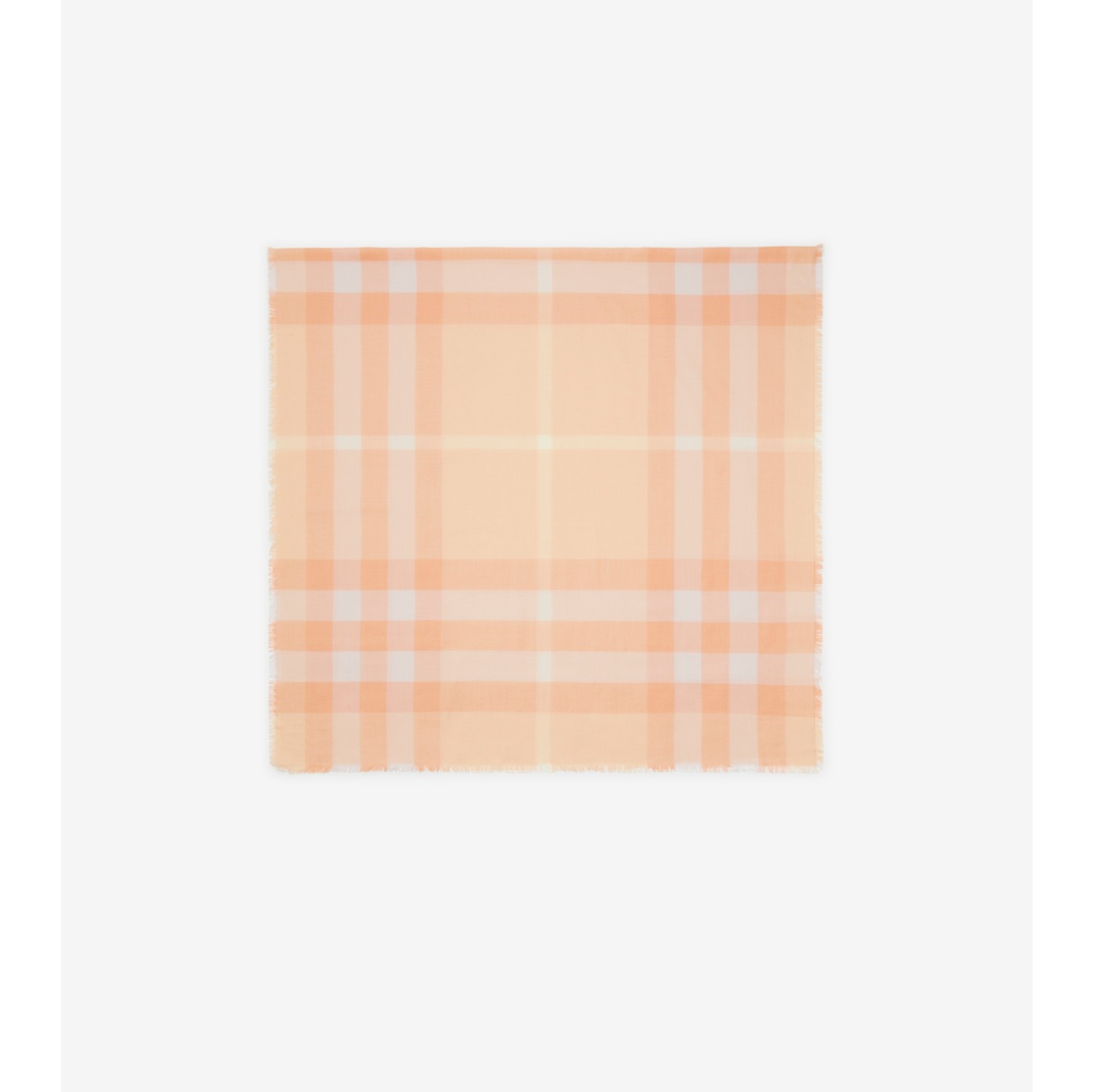 Burberry fringed cheap check wool scarf