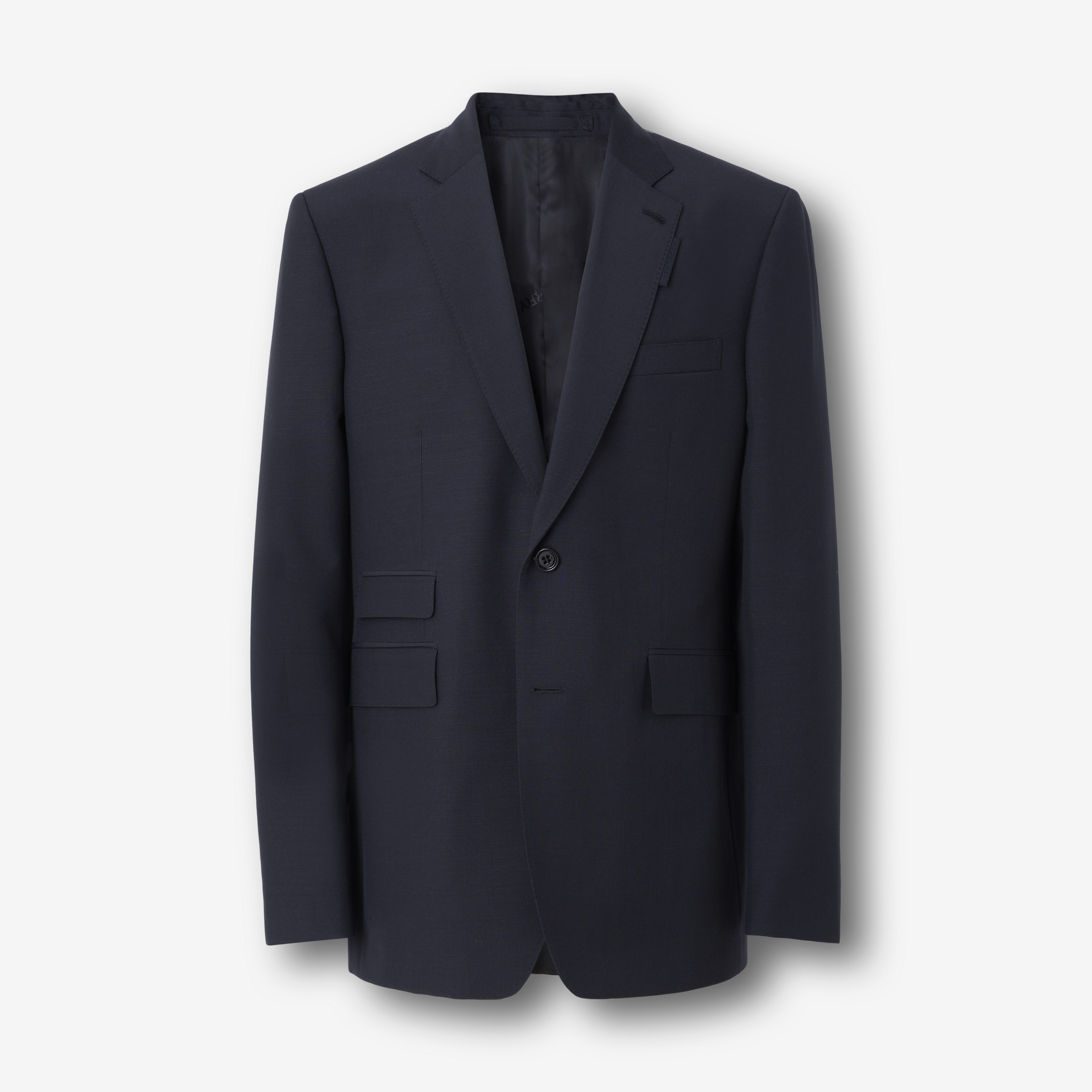 Classic Fit Wool Mohair Tailored Jacket in Navy - Men | Burberry® Official - 1