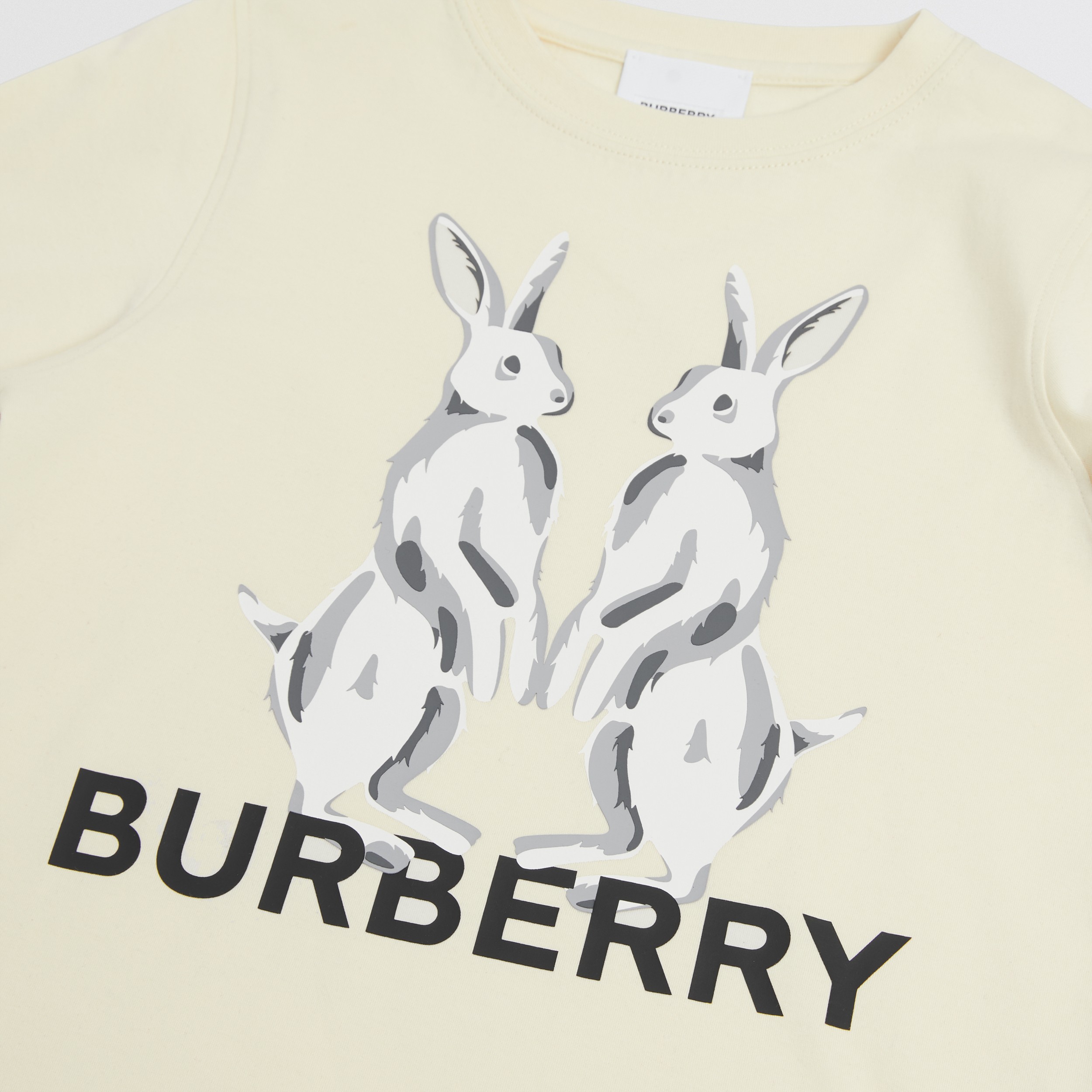 Animal Kingdom Print Cotton T-shirt in Warm Ivory - Children | Burberry® Official - 2