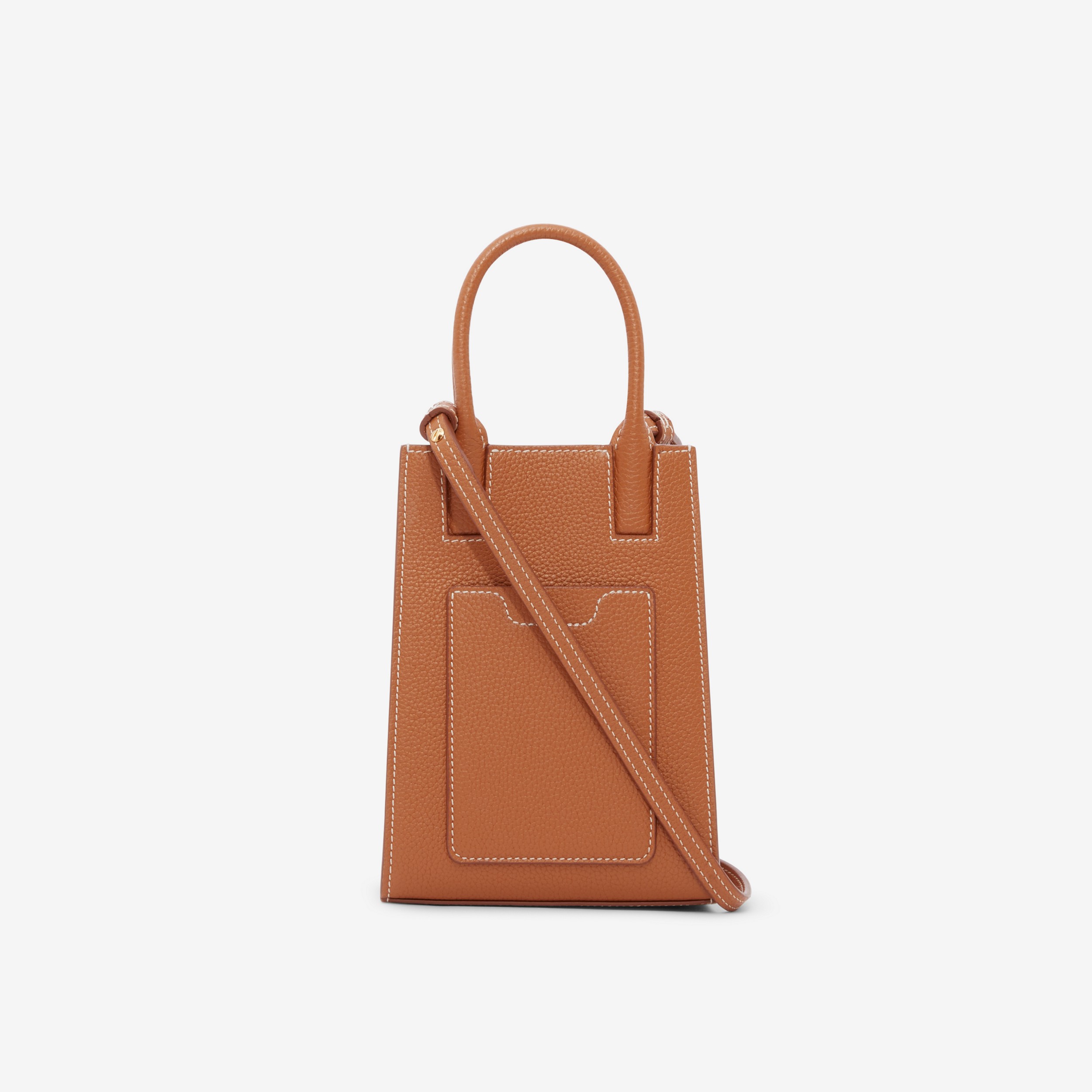 Micro Frances Tote in Warm Russet Brown - Women | Burberry® Official - 3