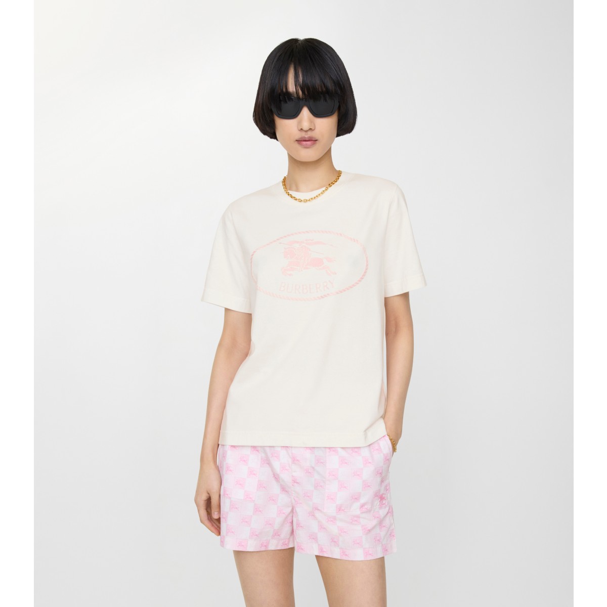  Embroidered Knight Stamp T-shirt