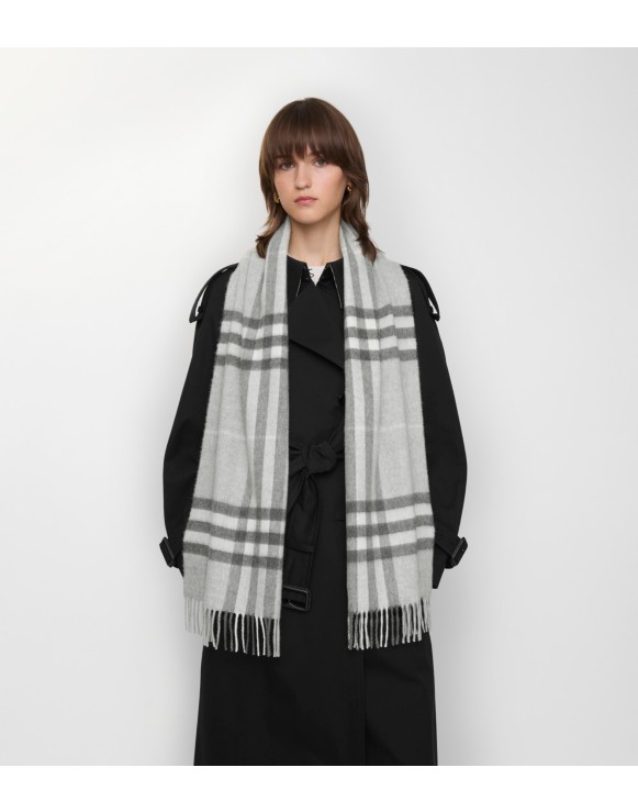 Check Cashmere Scarf