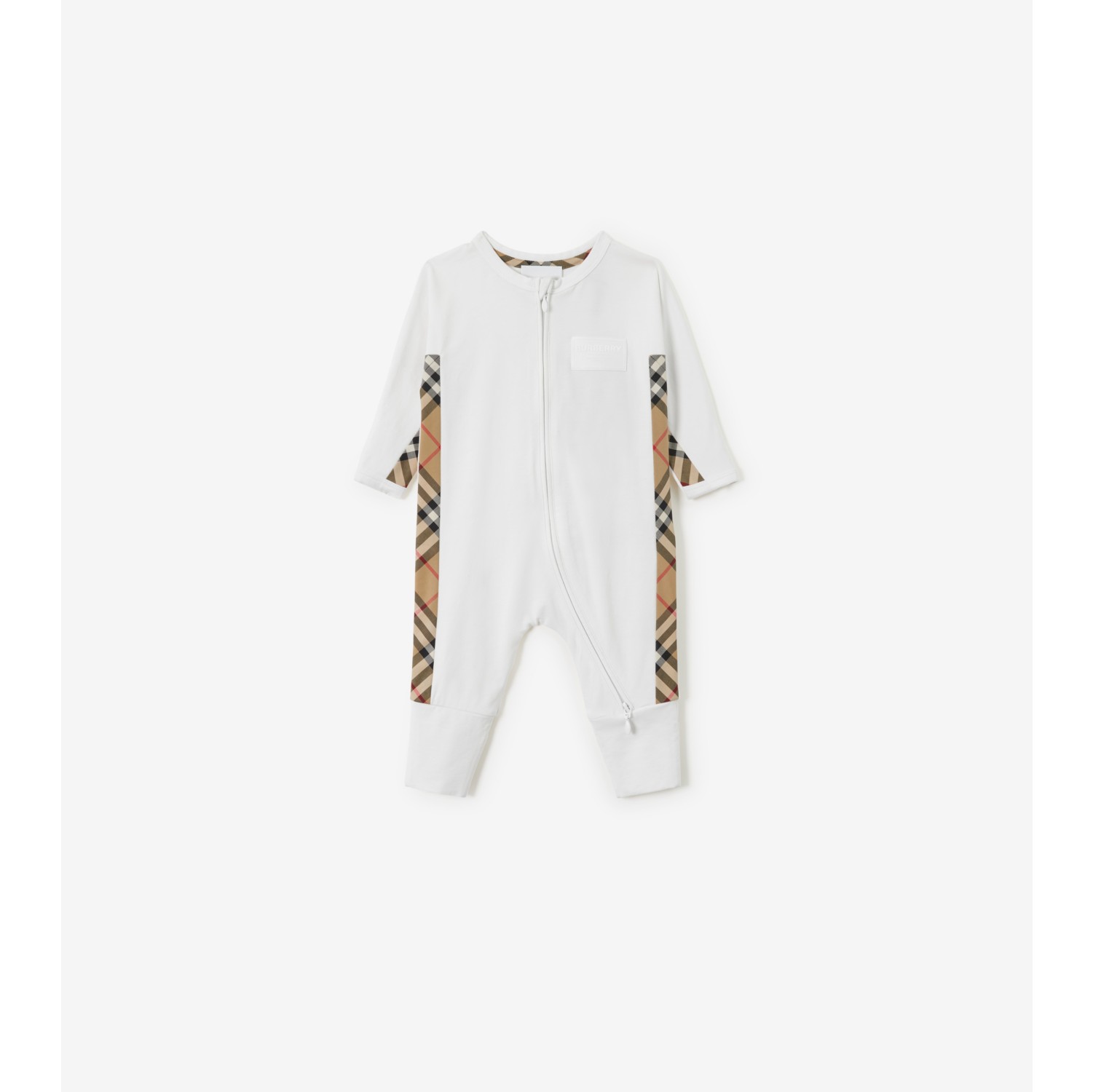 Cotton Blend Three-piece Baby Gift Set in White - Children | Burberry®  Official