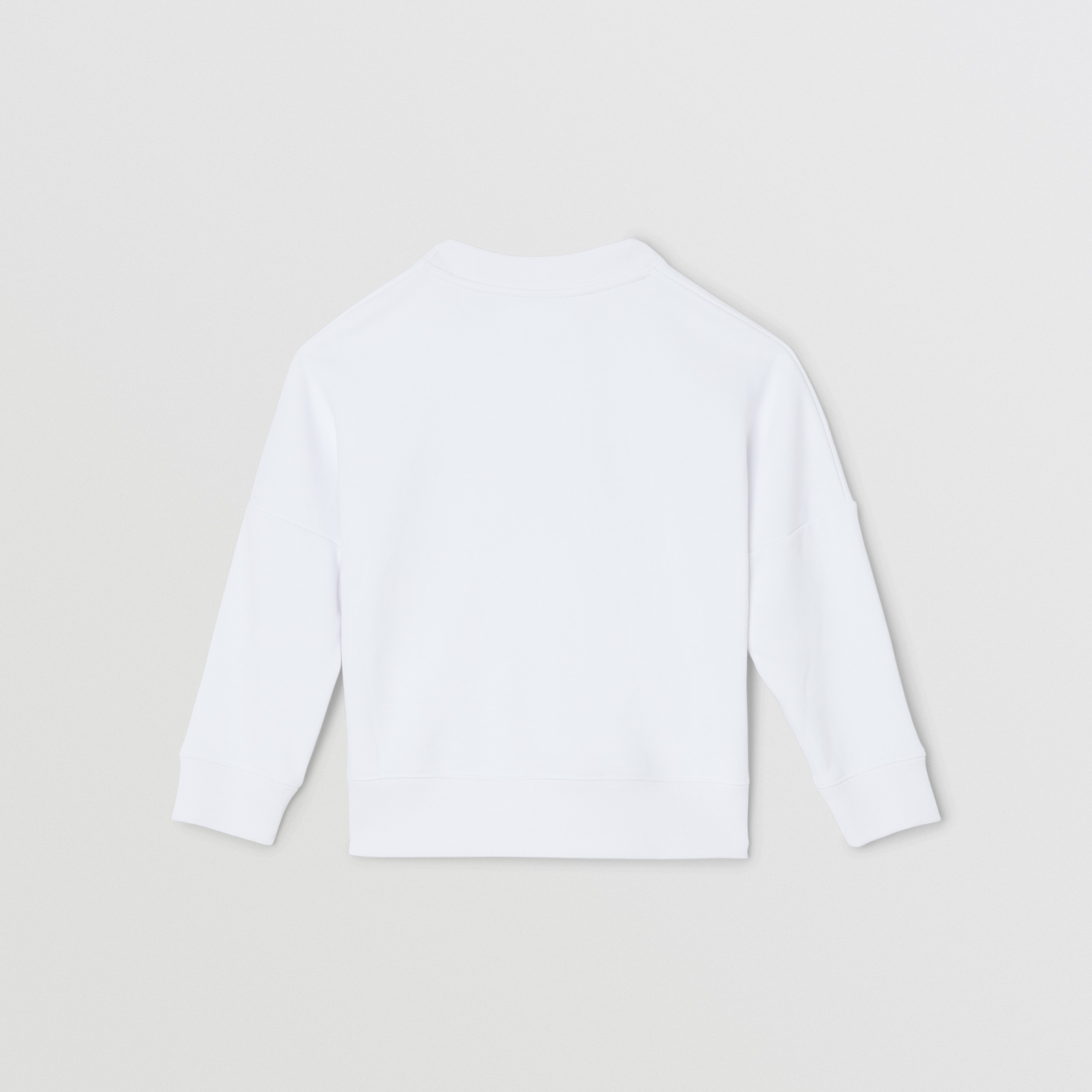 刺绣徽标棉质运动衫 (白色) | Burberry® 博柏利官网 - 3