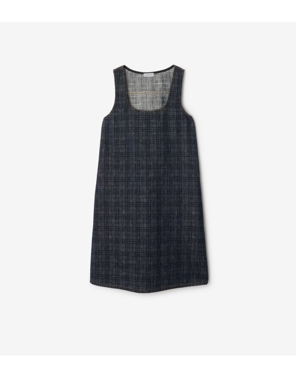 Robe en denim Check