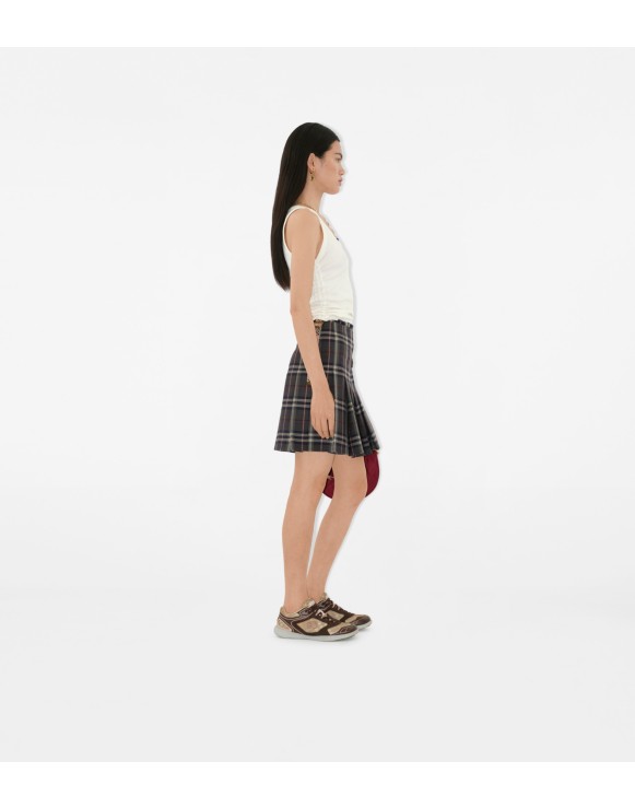 Check Wool Mini Kilt