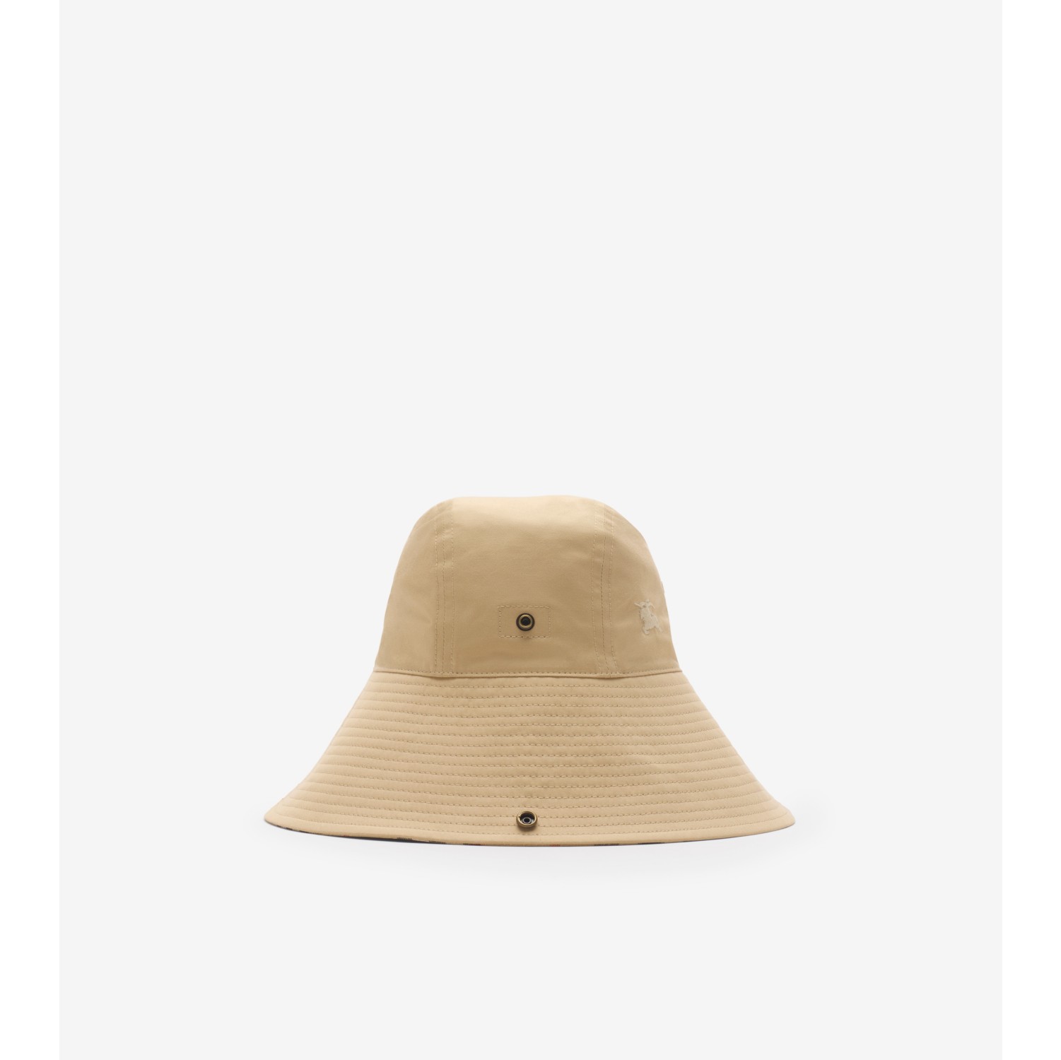 Check Brim Gabardine Hat