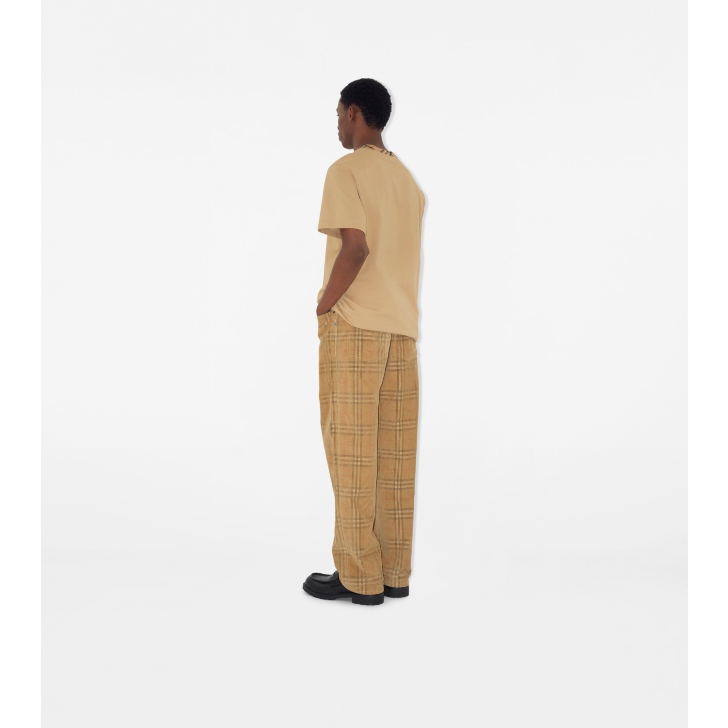 Pantaloni in corduroy Check