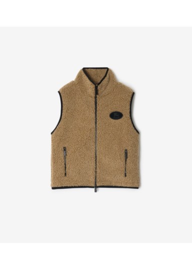 Cropped Fleece Gilet