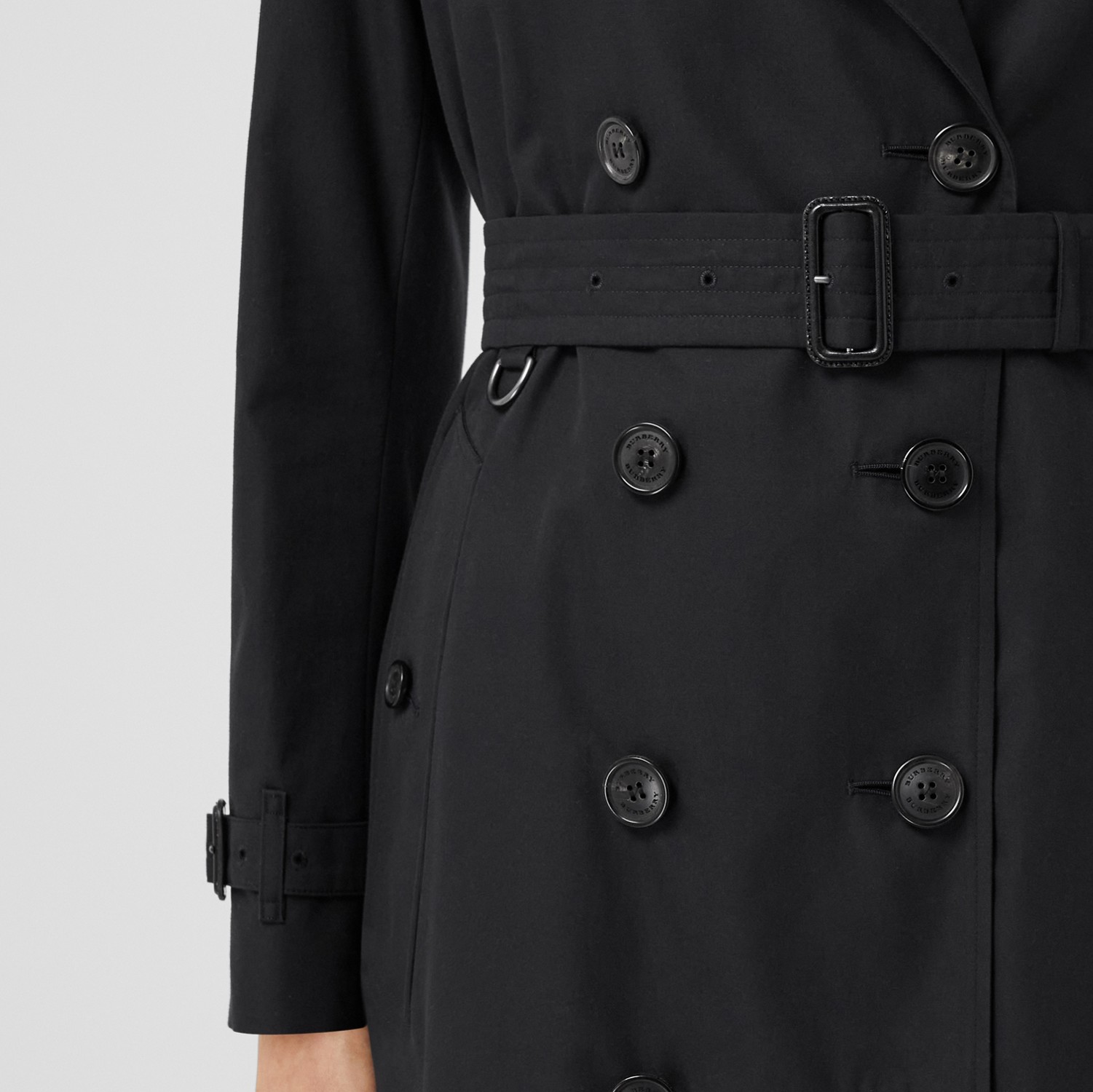 Trench coat Heritage Kensington de longitud media (Medianoche) - Mujer | Burberry® oficial