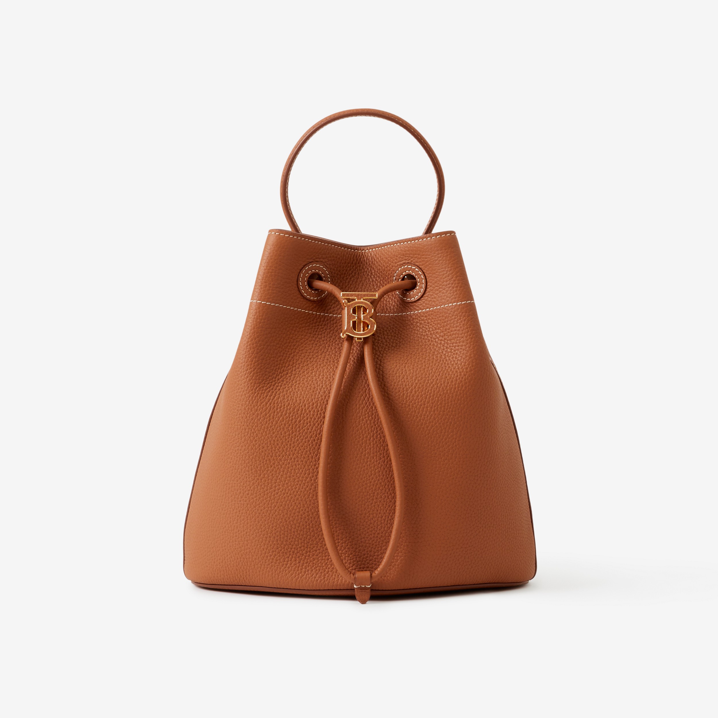 Small TB Bucket Bag in Warm Russet Brown - Women | Burberry® Official - 1