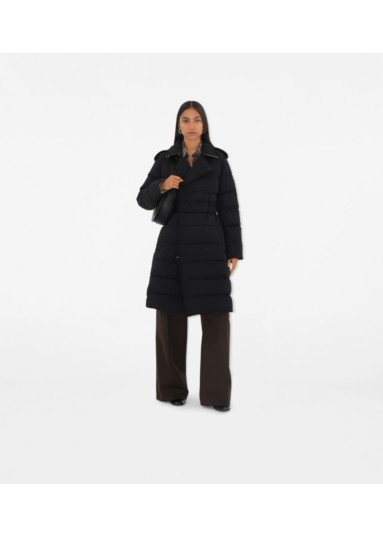 Mid-length Nylon Puffer Coat