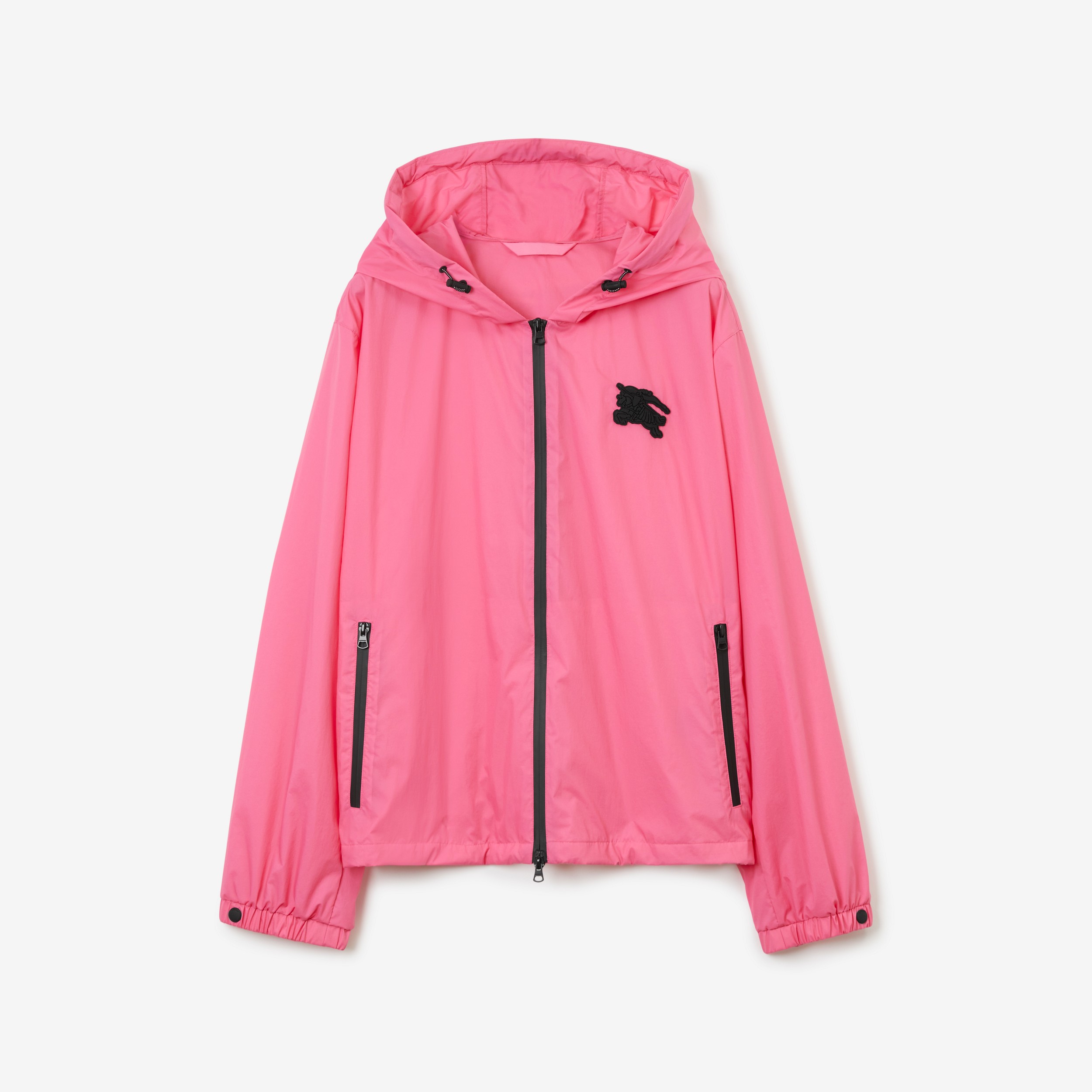 EKD Appliqué Hooded Jacket in Bubblegum Pink - Women | Burberry® Official - 1