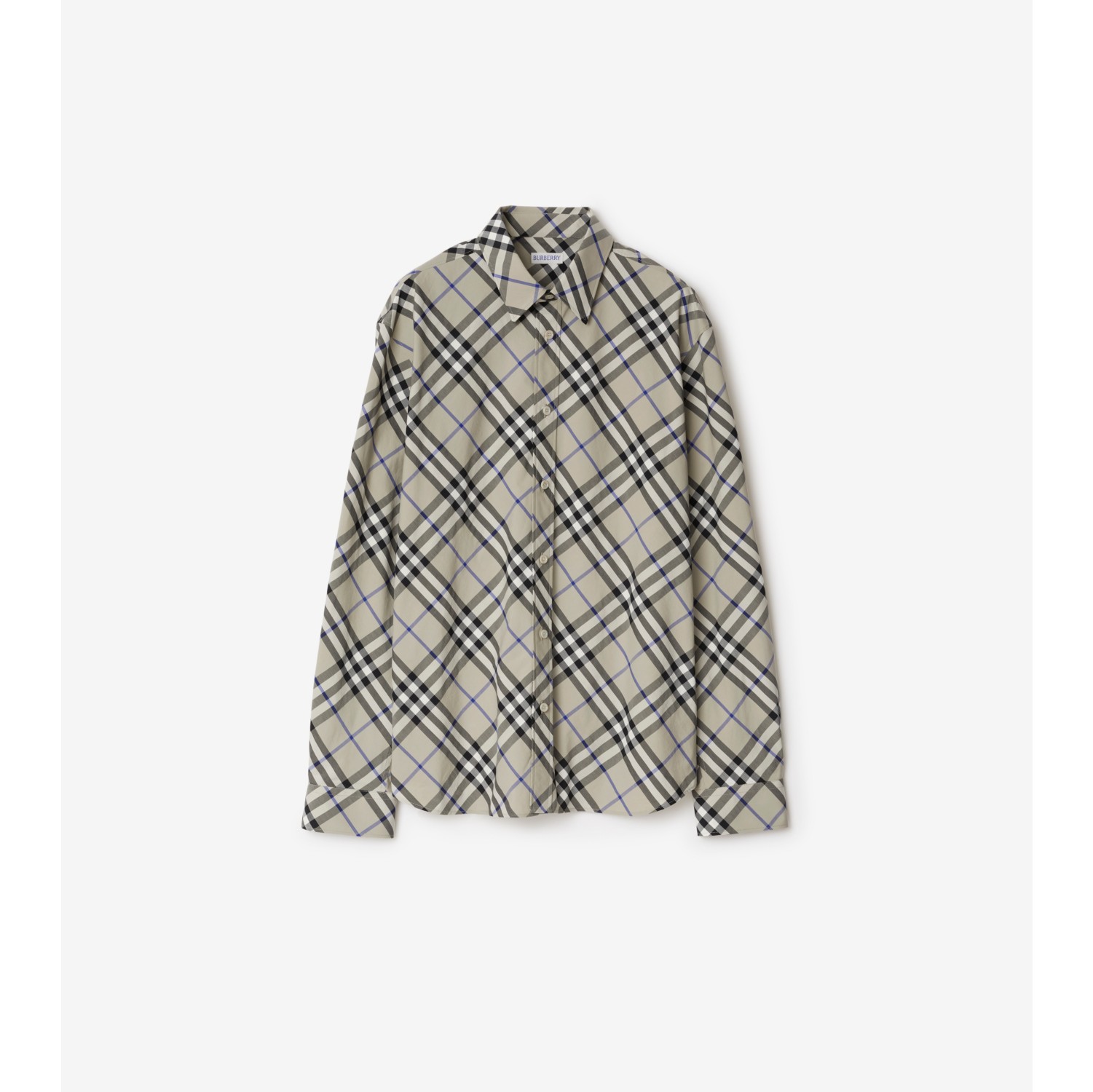 チェック コットンシャツ (ライケン) - メンズ, コットン | Burberry®公式サイト